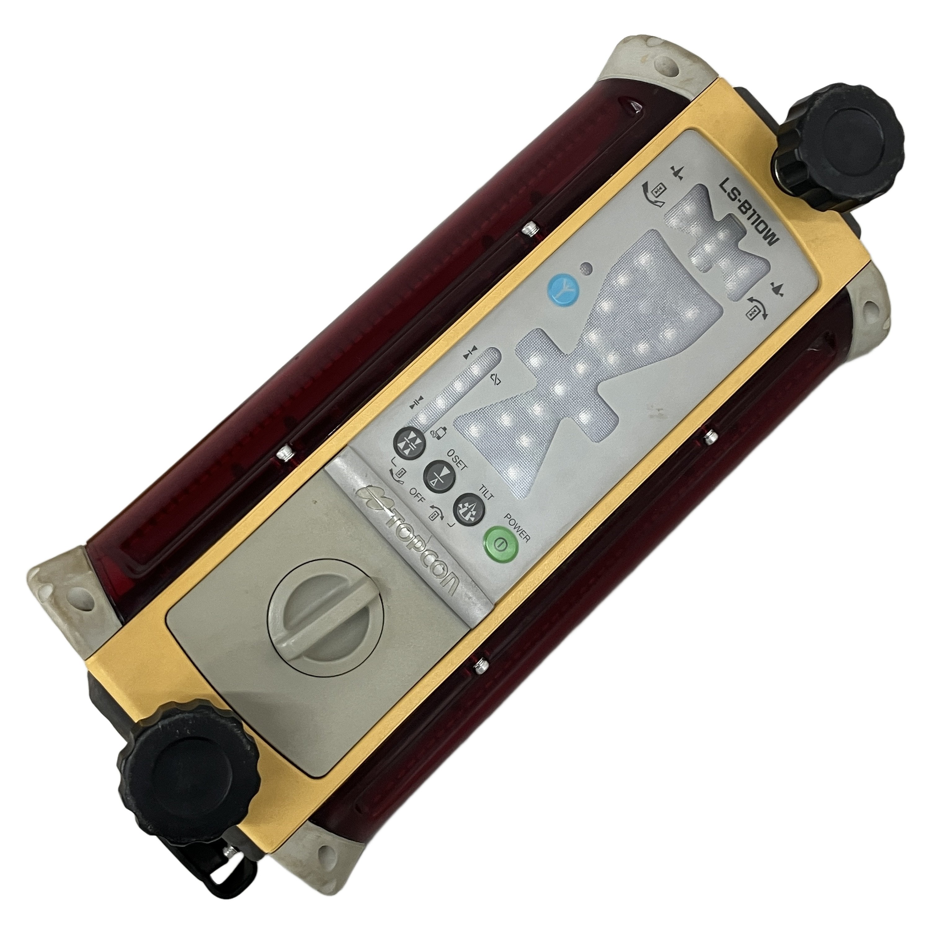 TOPCON LS-B110W & RD-100W (レーザーセンサー&リモートディスプレイ / 動作未確認):キャビンの中からミリ単位の精度を支配する。建機用マシンコントロールの絶対的要。