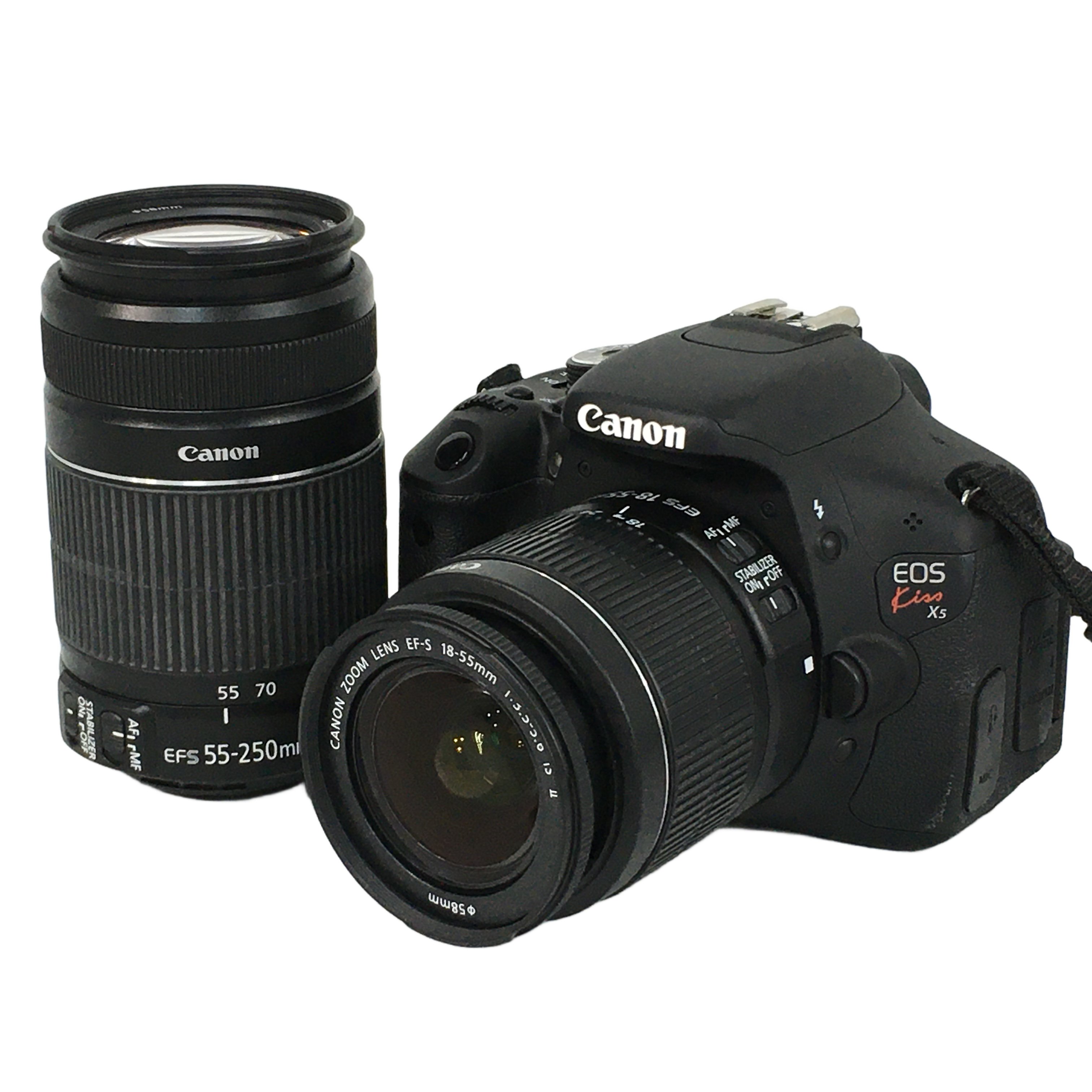 CANON EOS Kiss X5 デジタル一眼レフカメラ 18-55mm 55-250mm
