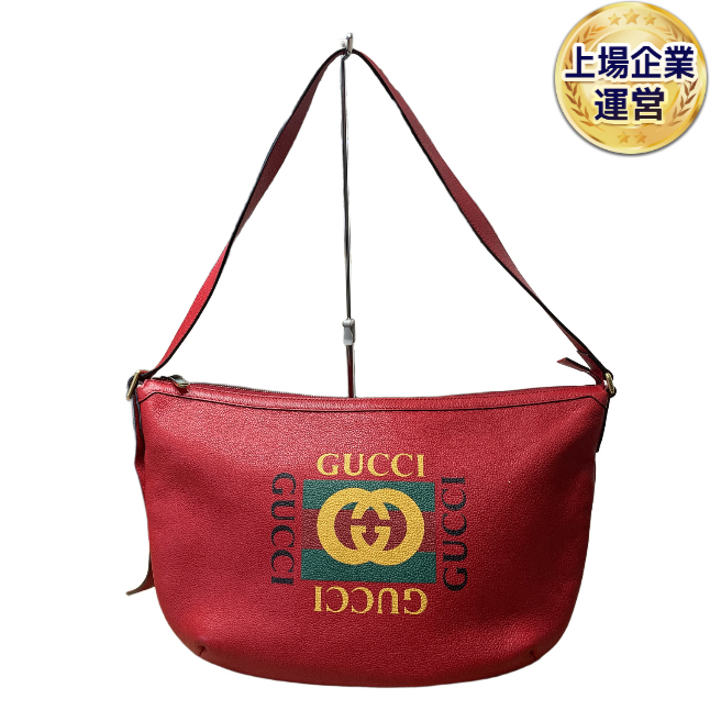GUCCI 523588 ワンショルダーバッグ レッド