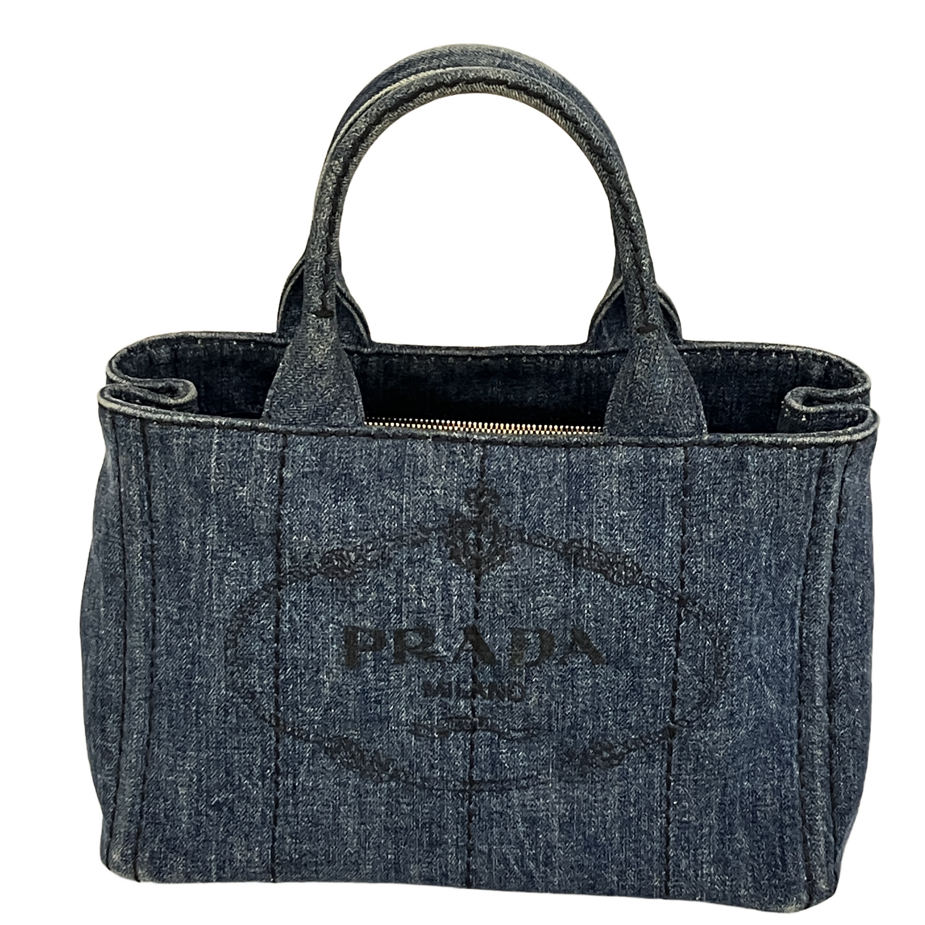 PRADA カナパ トートバッグ デニム