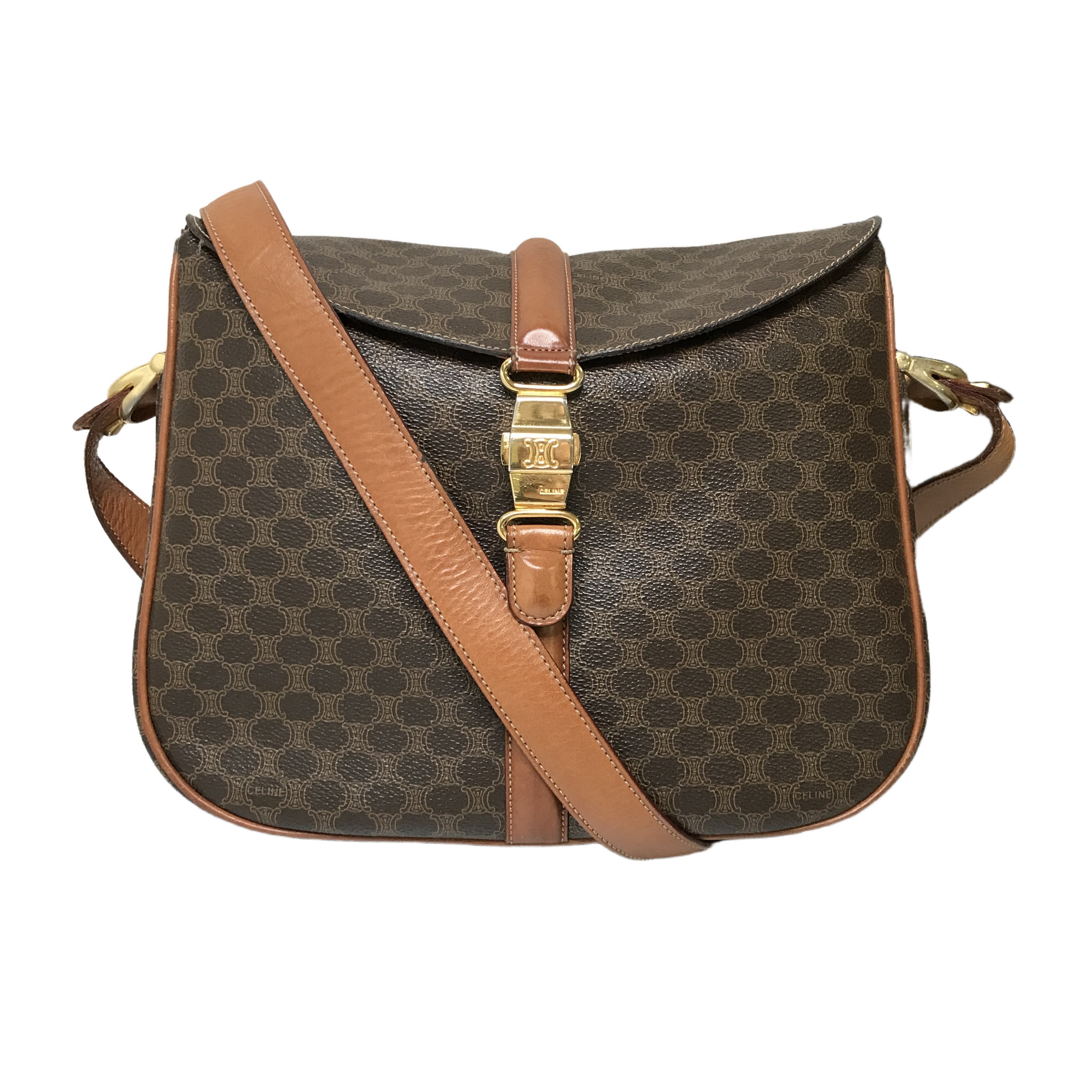 CELINE マカダム ショルダーバッグ 5985142