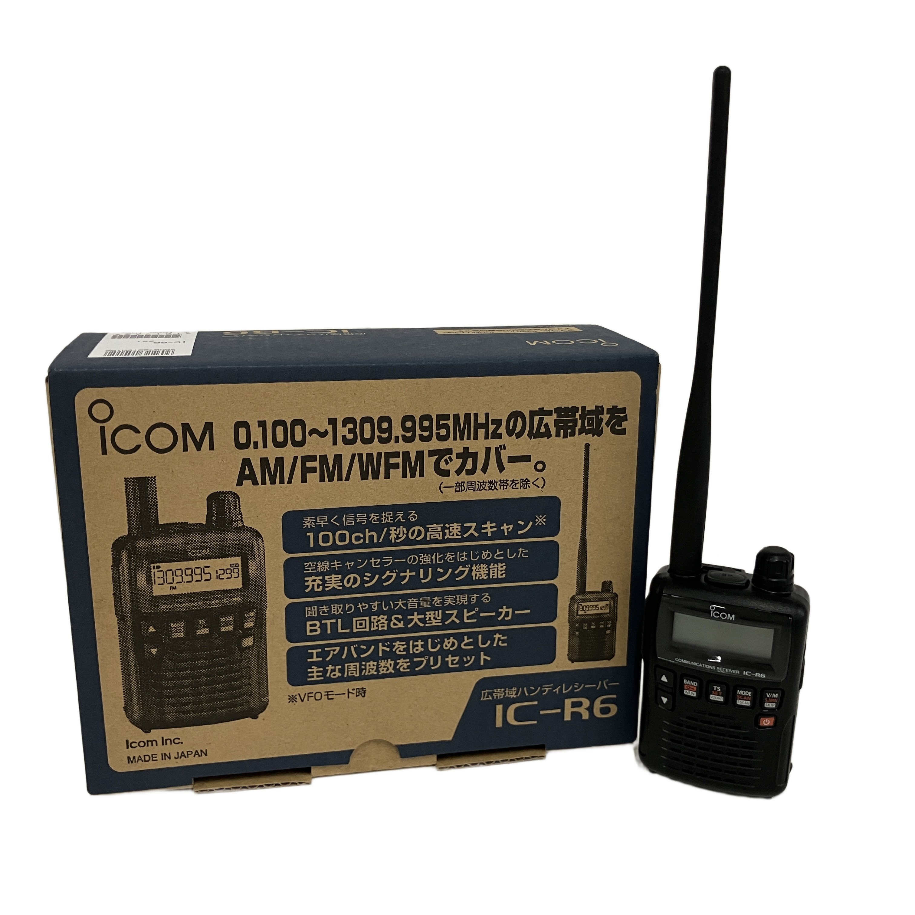 ICOM IC-R6 広帯域ハンディレシーバー