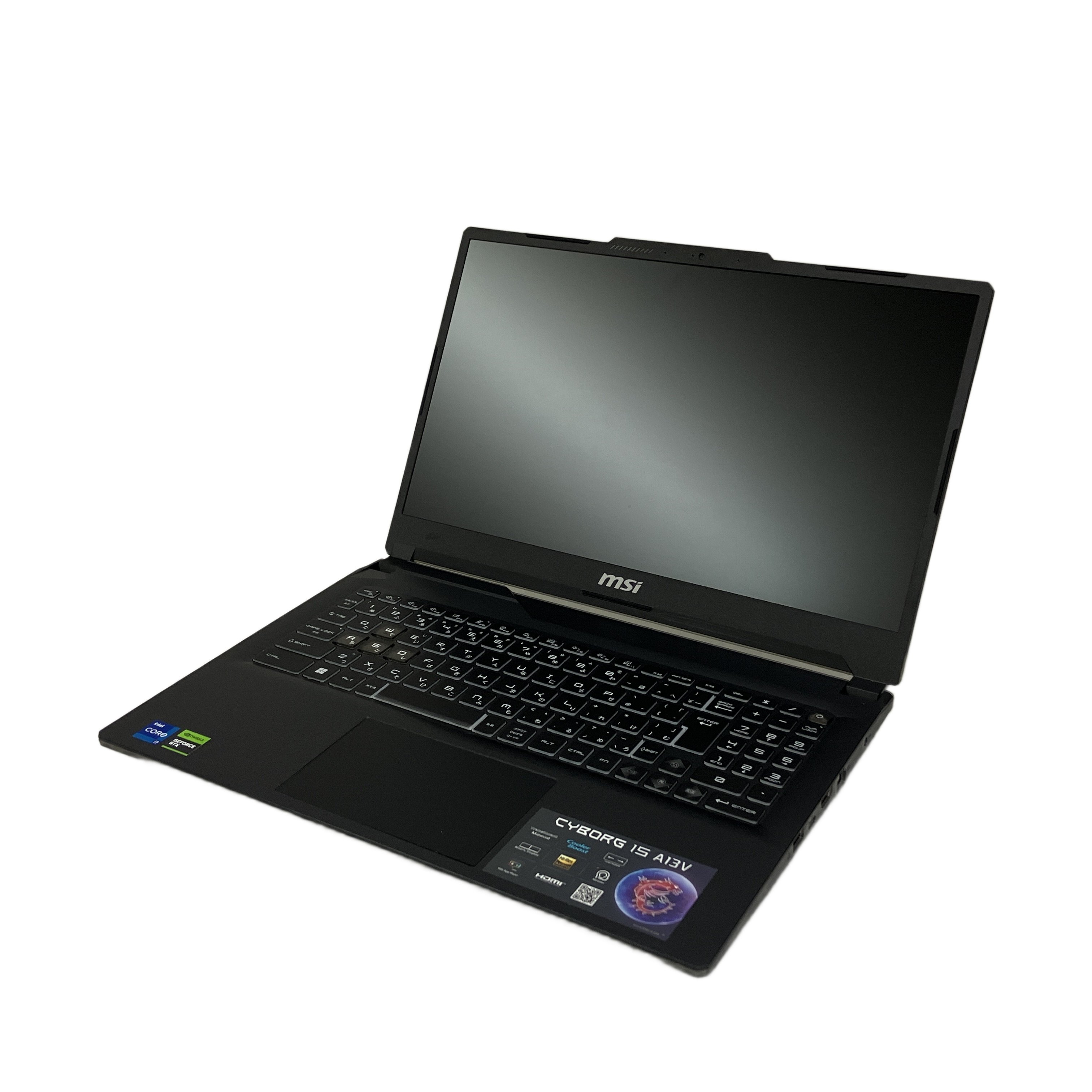 MSI Cyborg 15 A13VFK|サイバーパンクな「スケルトン」デザインが映える、軽量・高効率な次世代ゲーミングノート