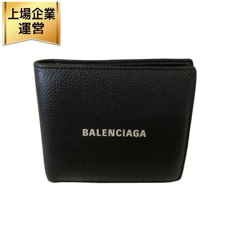 BALENCIAGA バレンシアガ 594315 レザー 二つ折り 財布 ウォレット 札入れ 小銭入れ