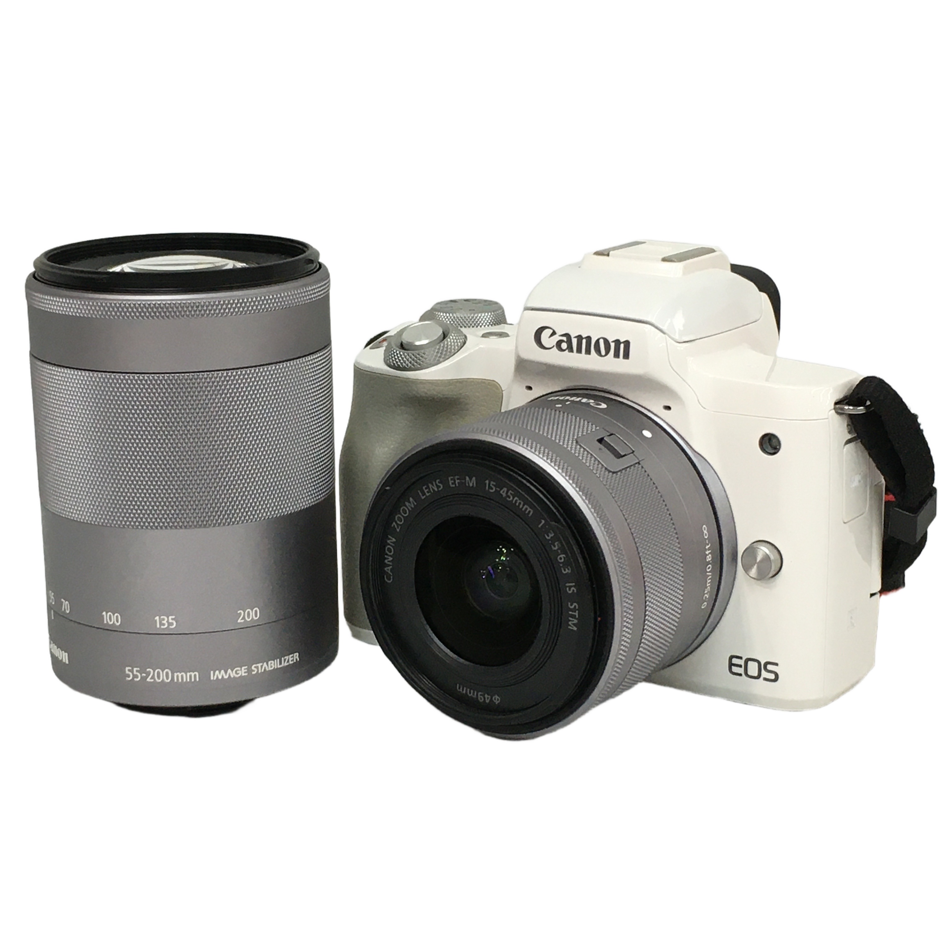 CANON EOS Kiss M ミラーレスデジタル一眼カメラ 15-45mm 55-200mm