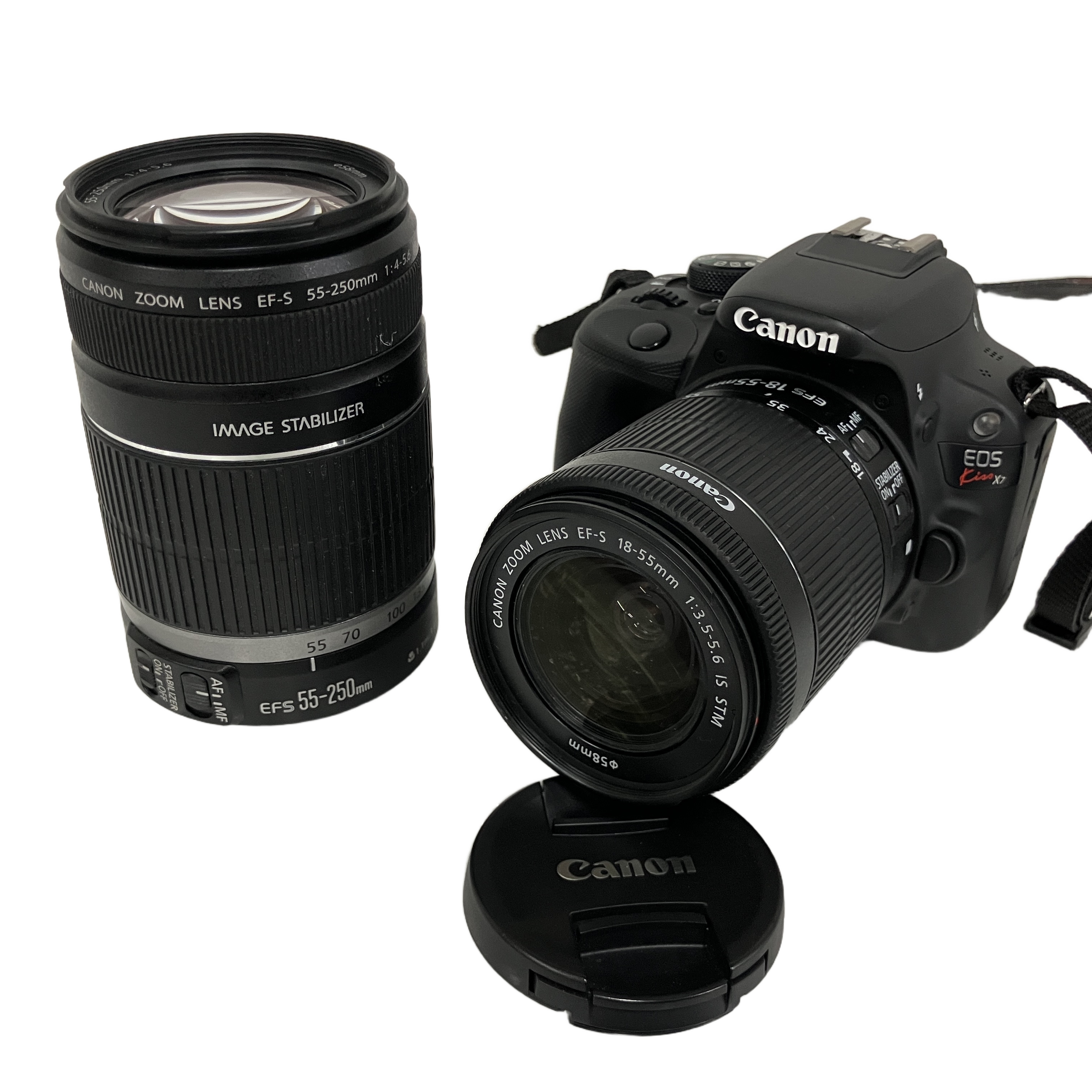 CANON EOS kiss X7 18-55mm 55-250mm 一眼レフ