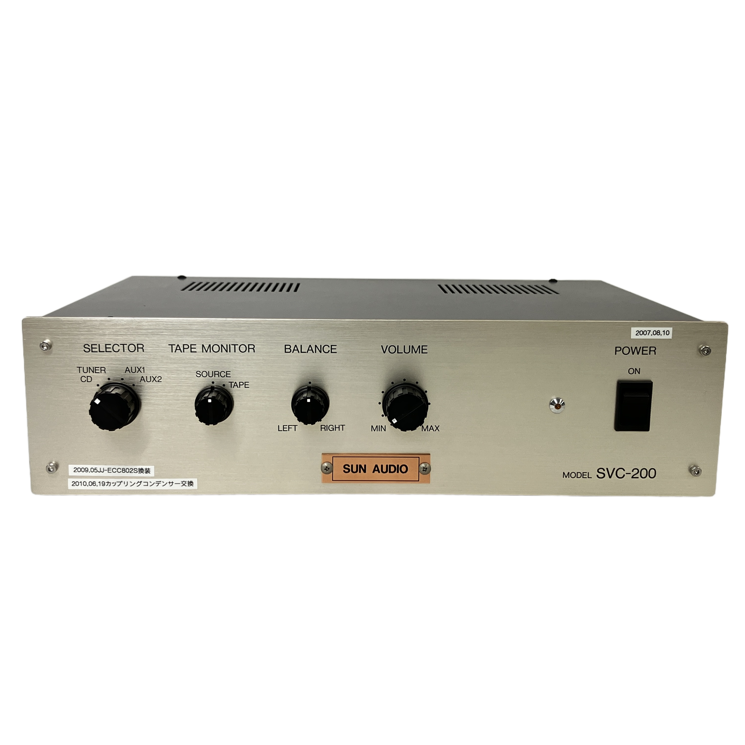 SUN AUDIO SVC-200 / タムラ製作所製トランスを贅沢に投入した管球式ラインコントロールアンプ