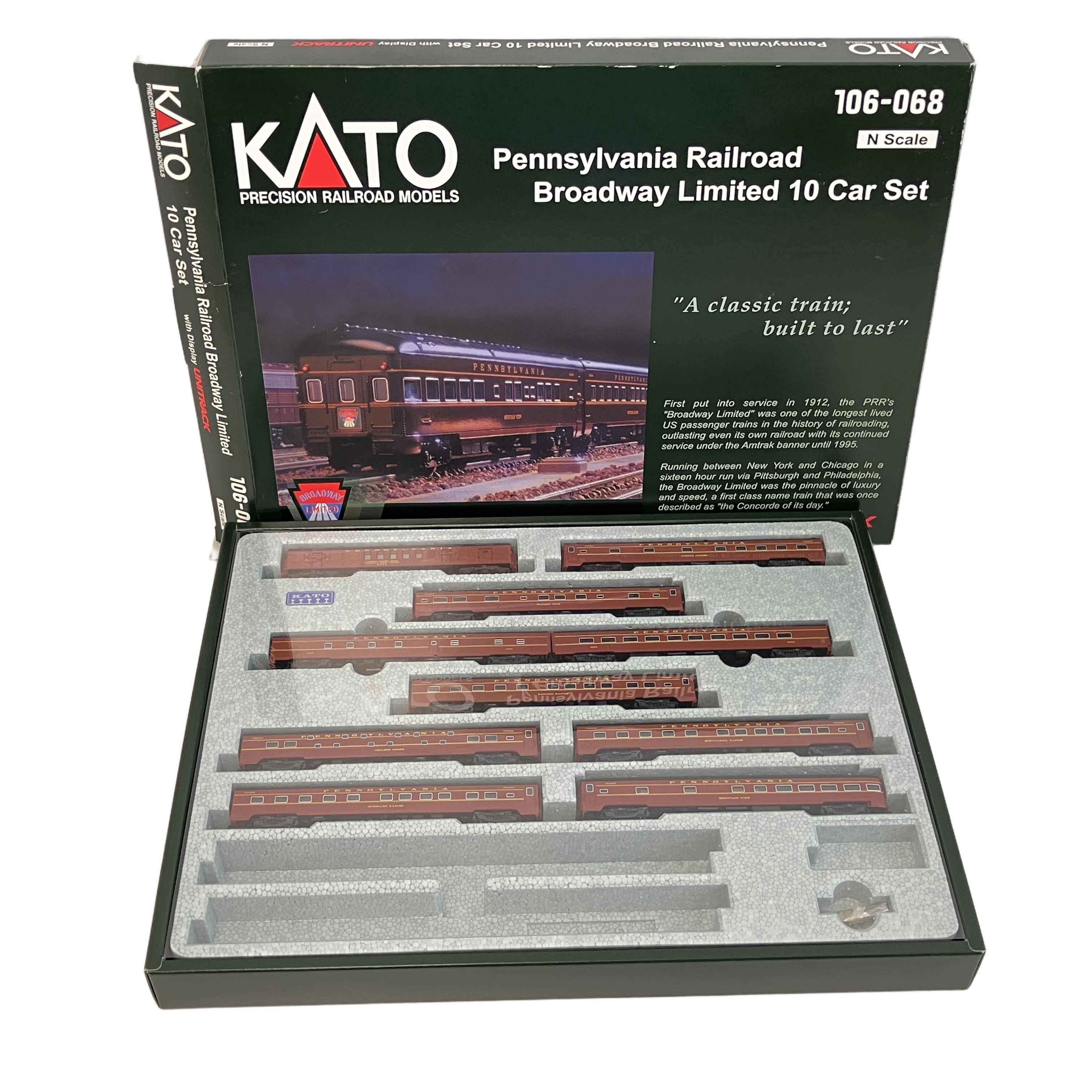 KATO 106-068 ペンシルベニア鉄道 ブロードウェイ特急 鉄道模型