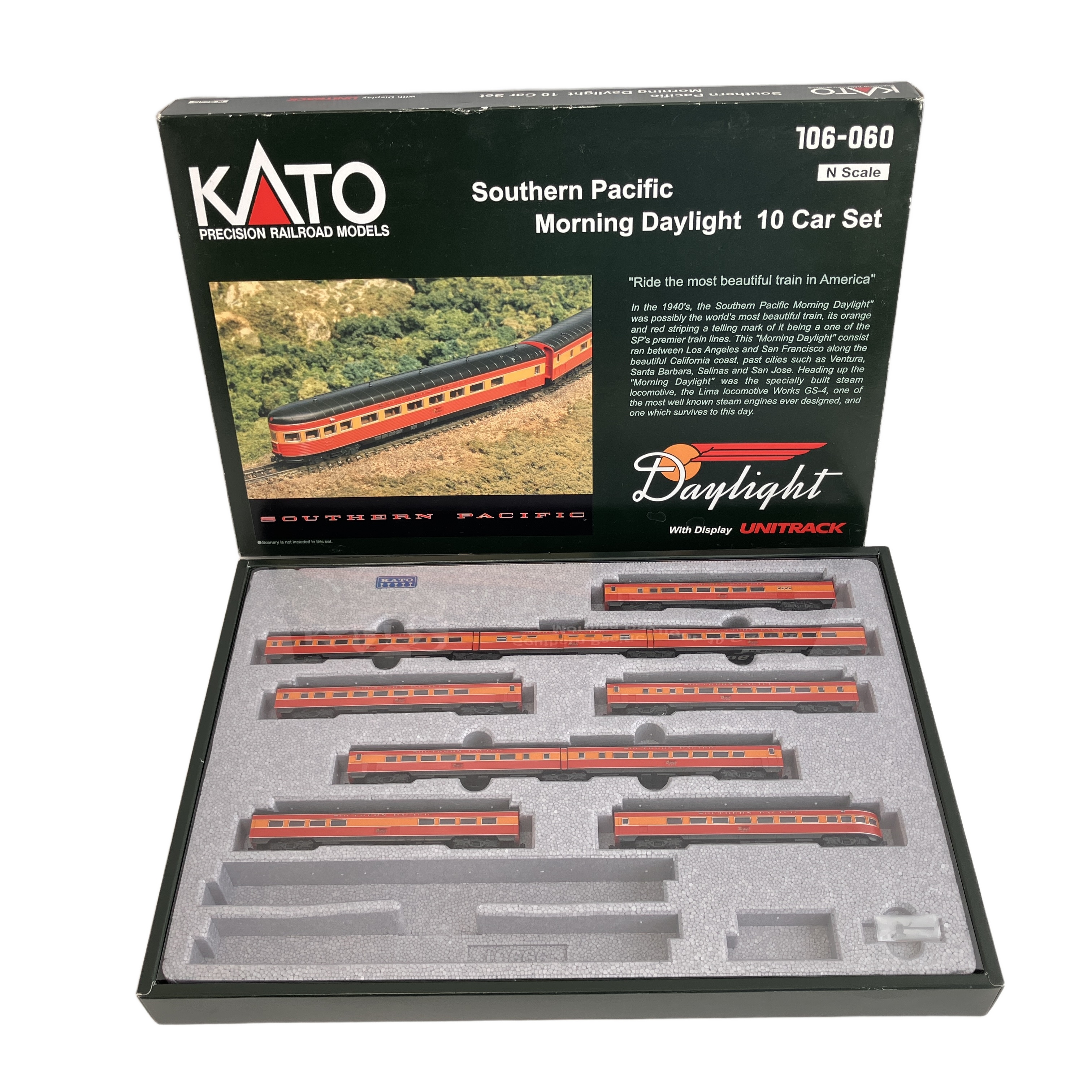 KATO 106-060 サザン・パシフィック鉄道 モーニングデイライト 鉄道模型