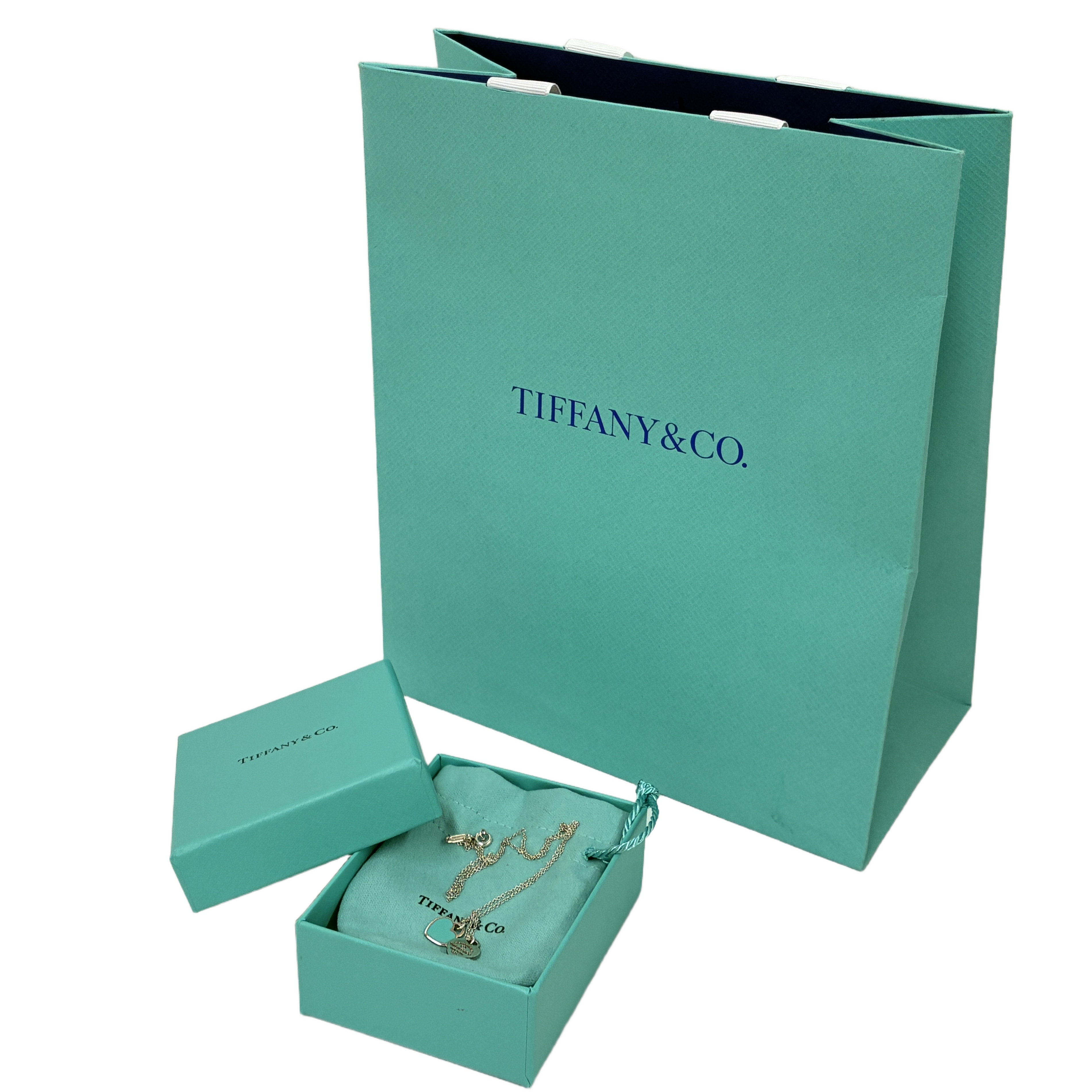 TIFFANY&Co. リターントゥティファニー ミニダブル ハートタグ ネックレス
