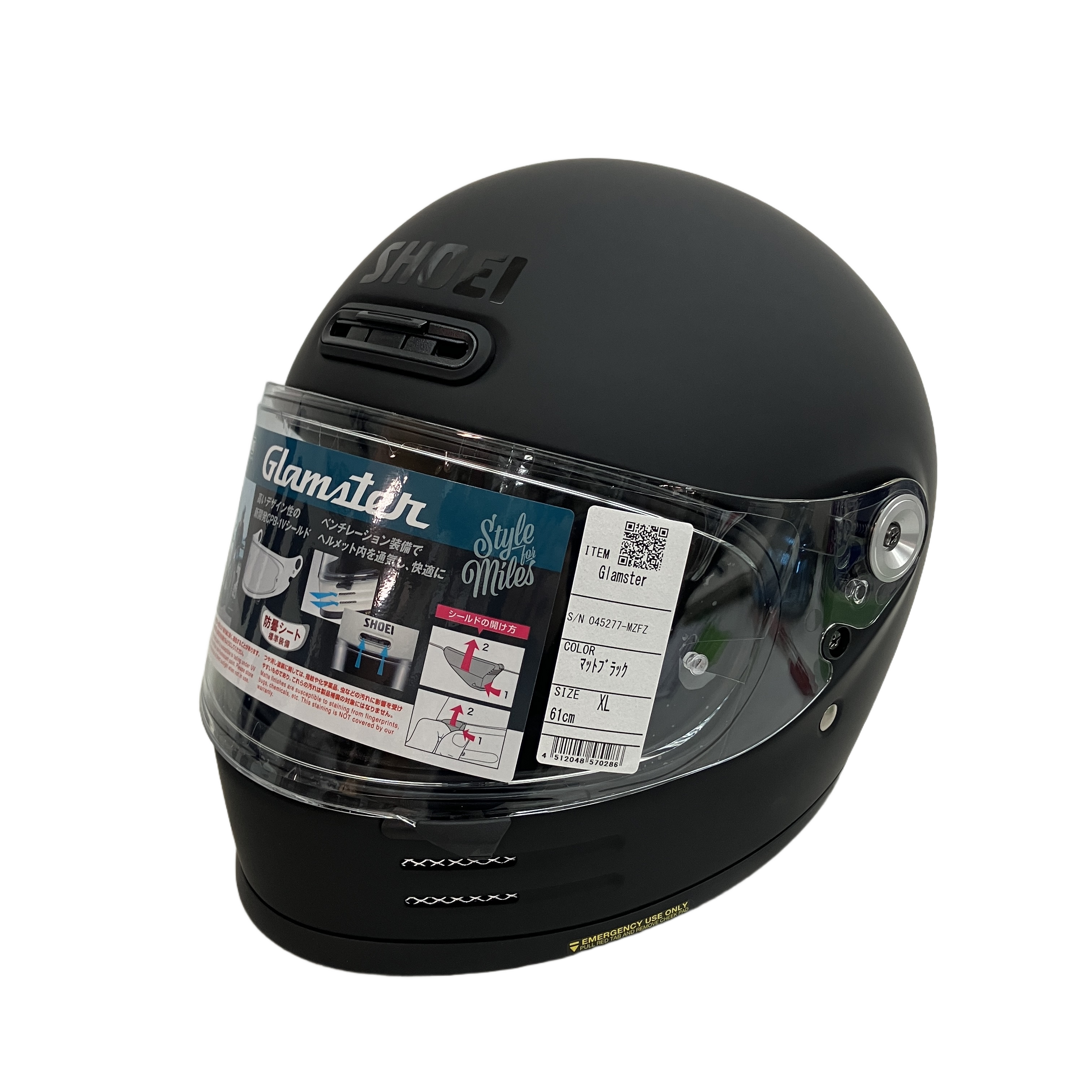 SHOEI Glamster フルフェイスヘルメット マットブラック XL