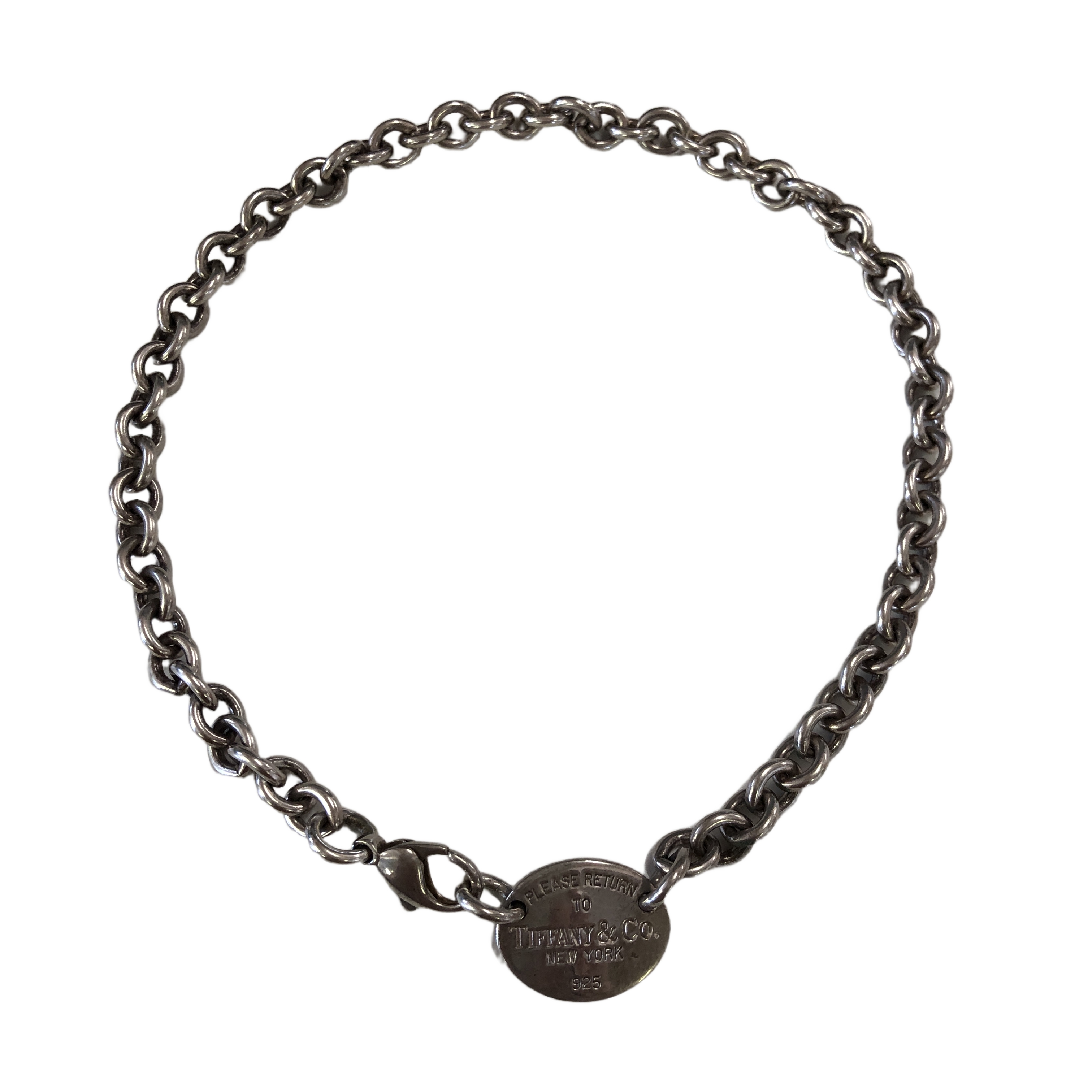 TIFFANY リターントゥ オーバルタグ ネックレス 925