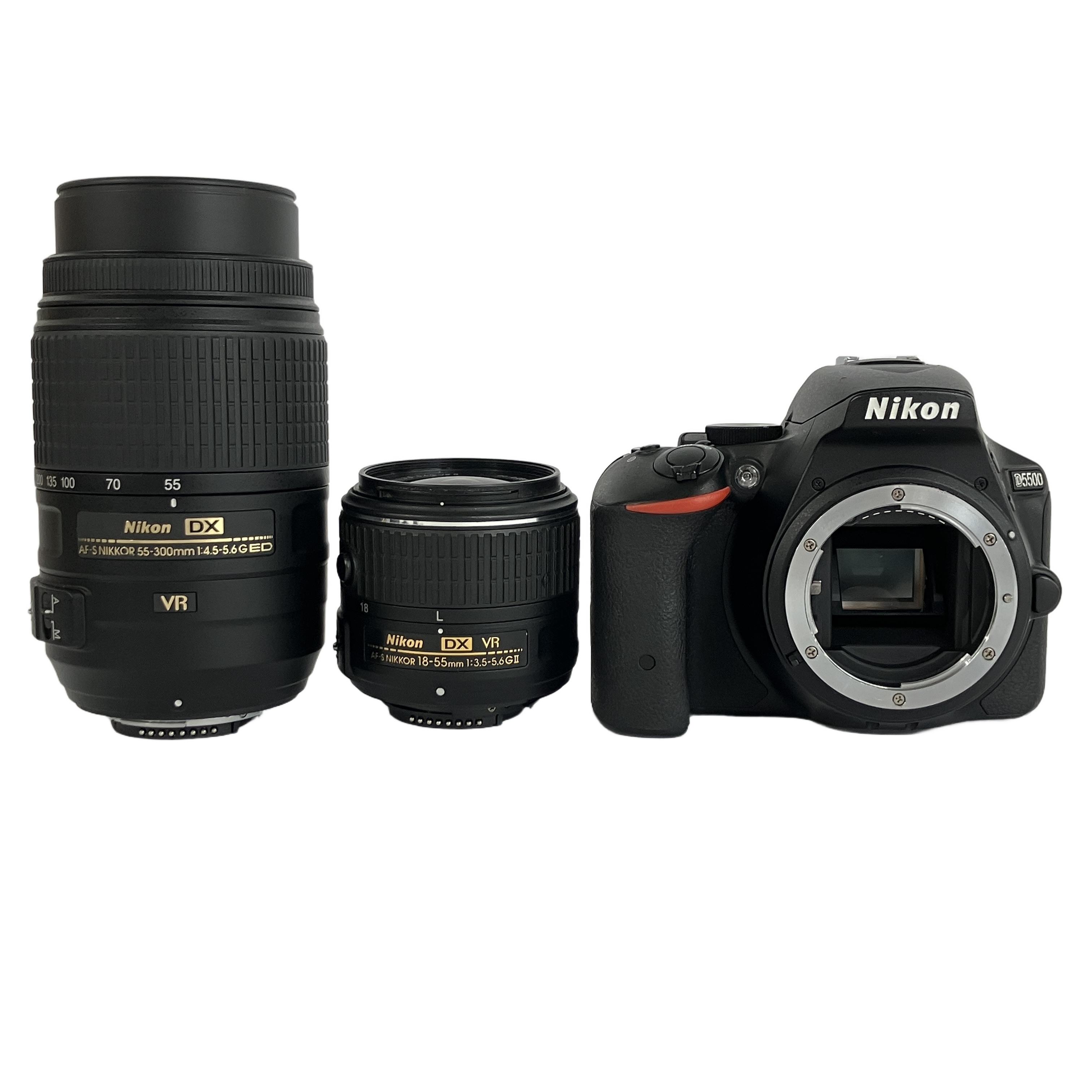 NIKON D5500 デジタル一眼レフカメラ 18-55mm 55-300mm