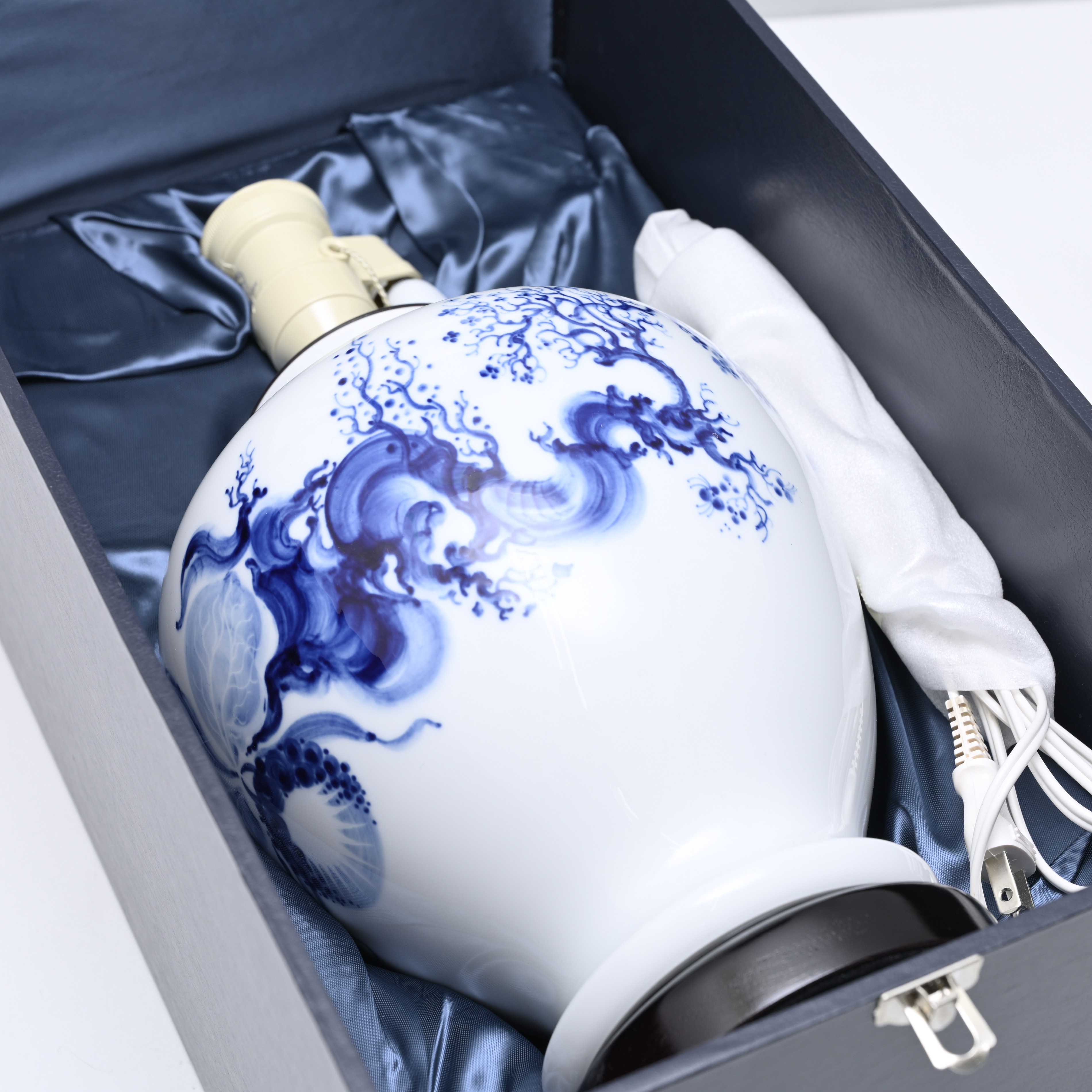 MEISSEN ブルー テーブルランプ