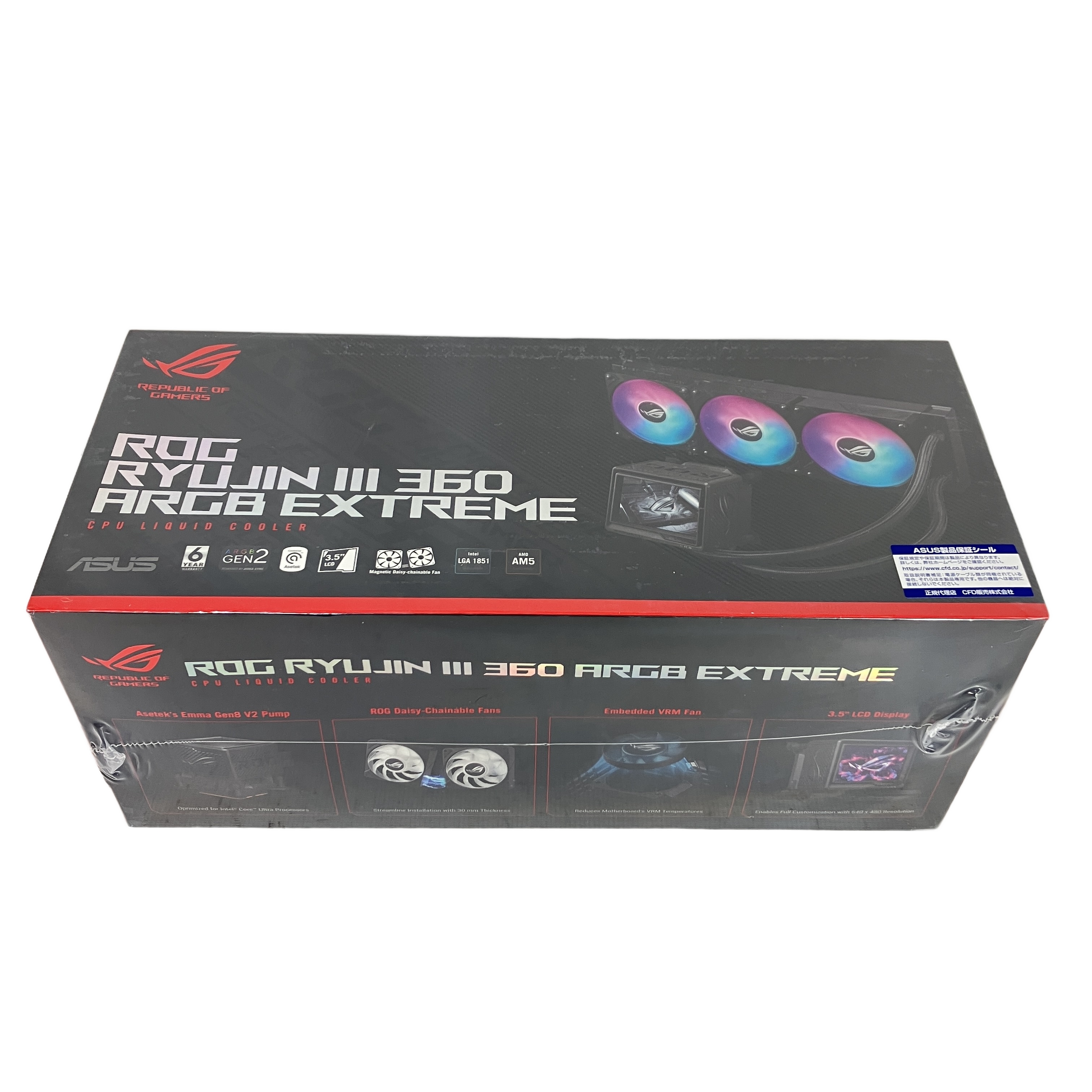 ASUS ROG RYUJIN III 360 ARGB 簡易水冷 CPUクーラー