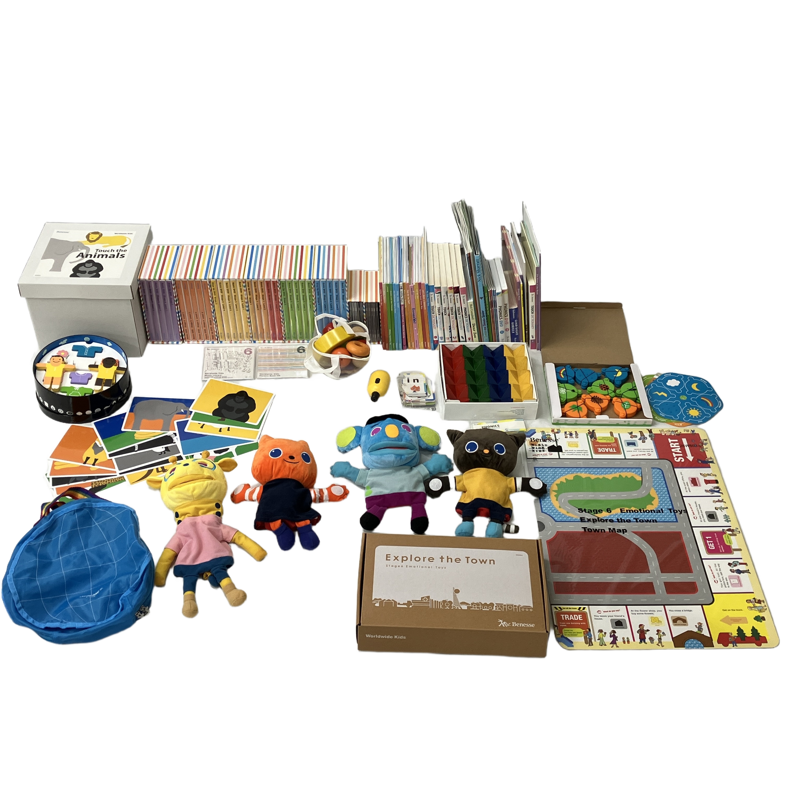 Benesse World wide Kids ワールドワイドキッズ Stage 1-6 英語 教材 幼児 ベネッセ 中古