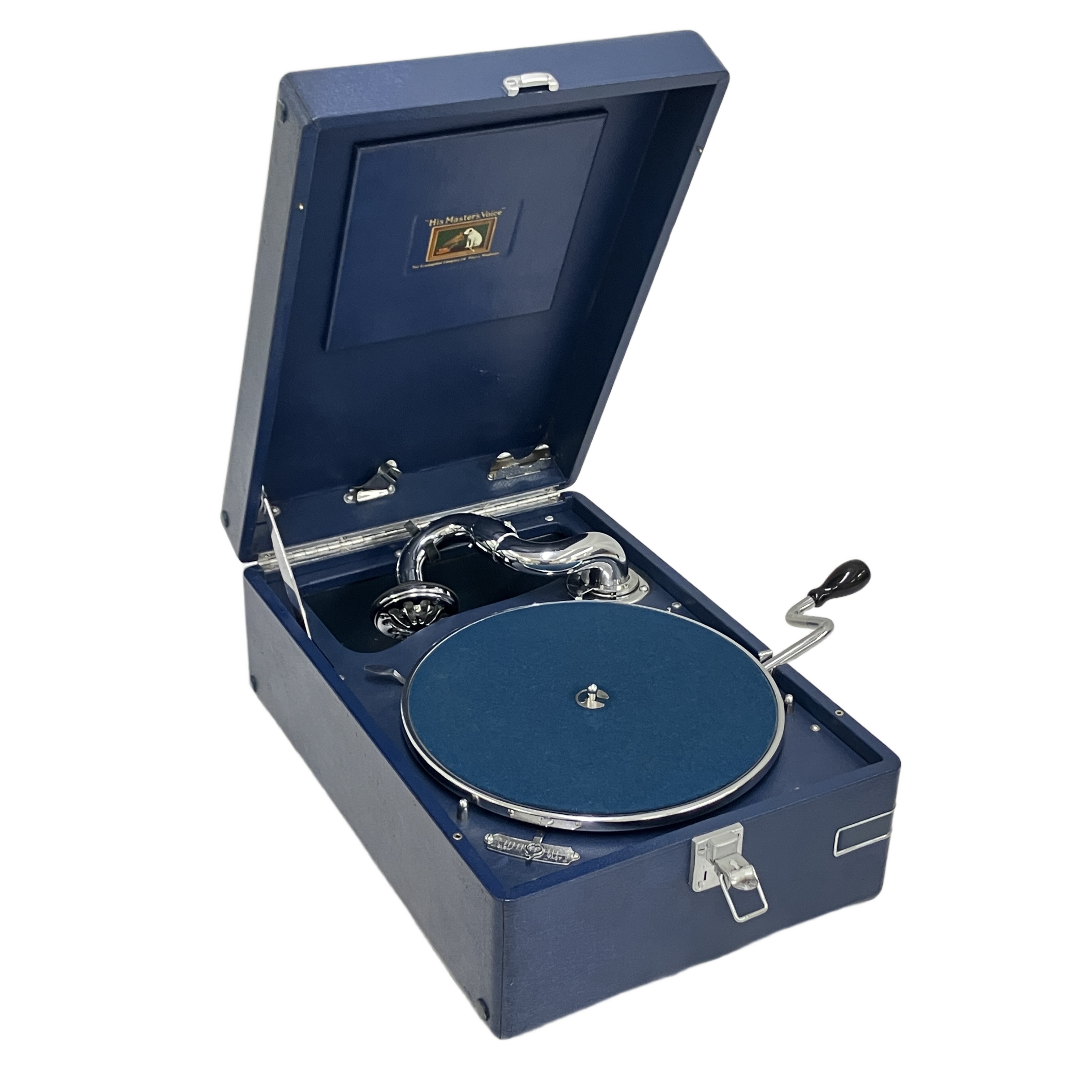 HMV HMV102 蓄音機 ブルー