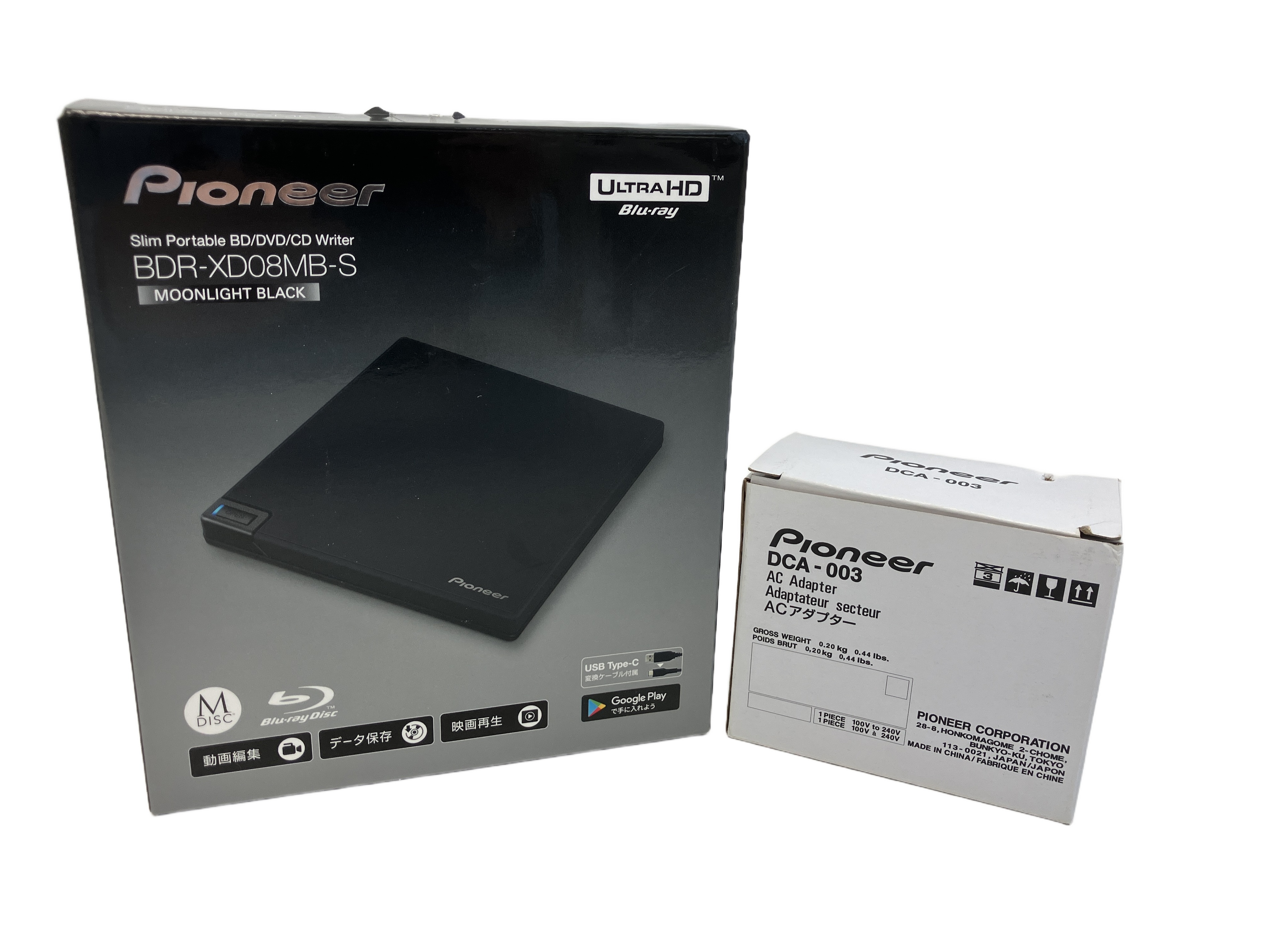 PIONEER BDR-XD08MB-S ブルーレイドライブ