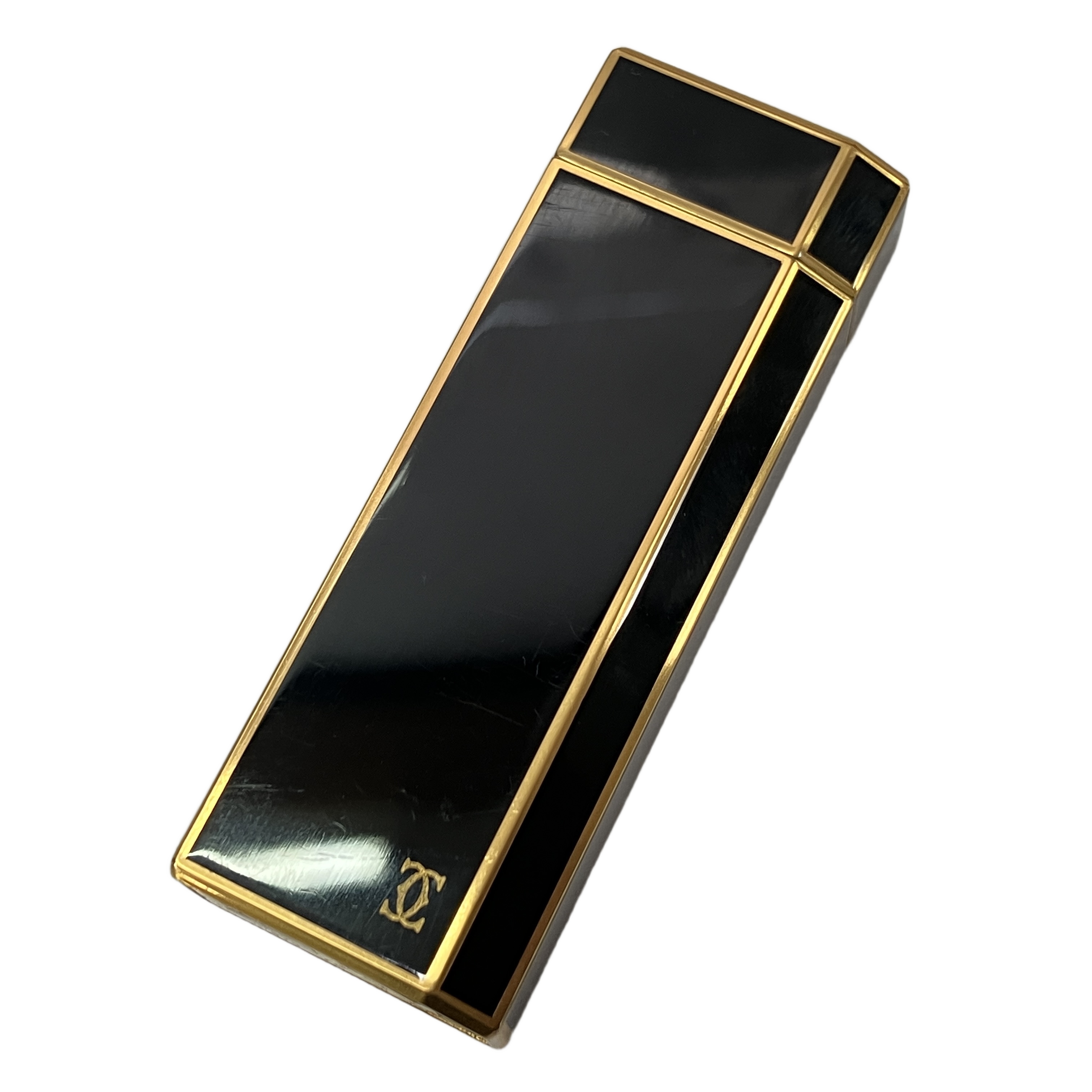 CARTIER ガスライター ブラック ゴールド