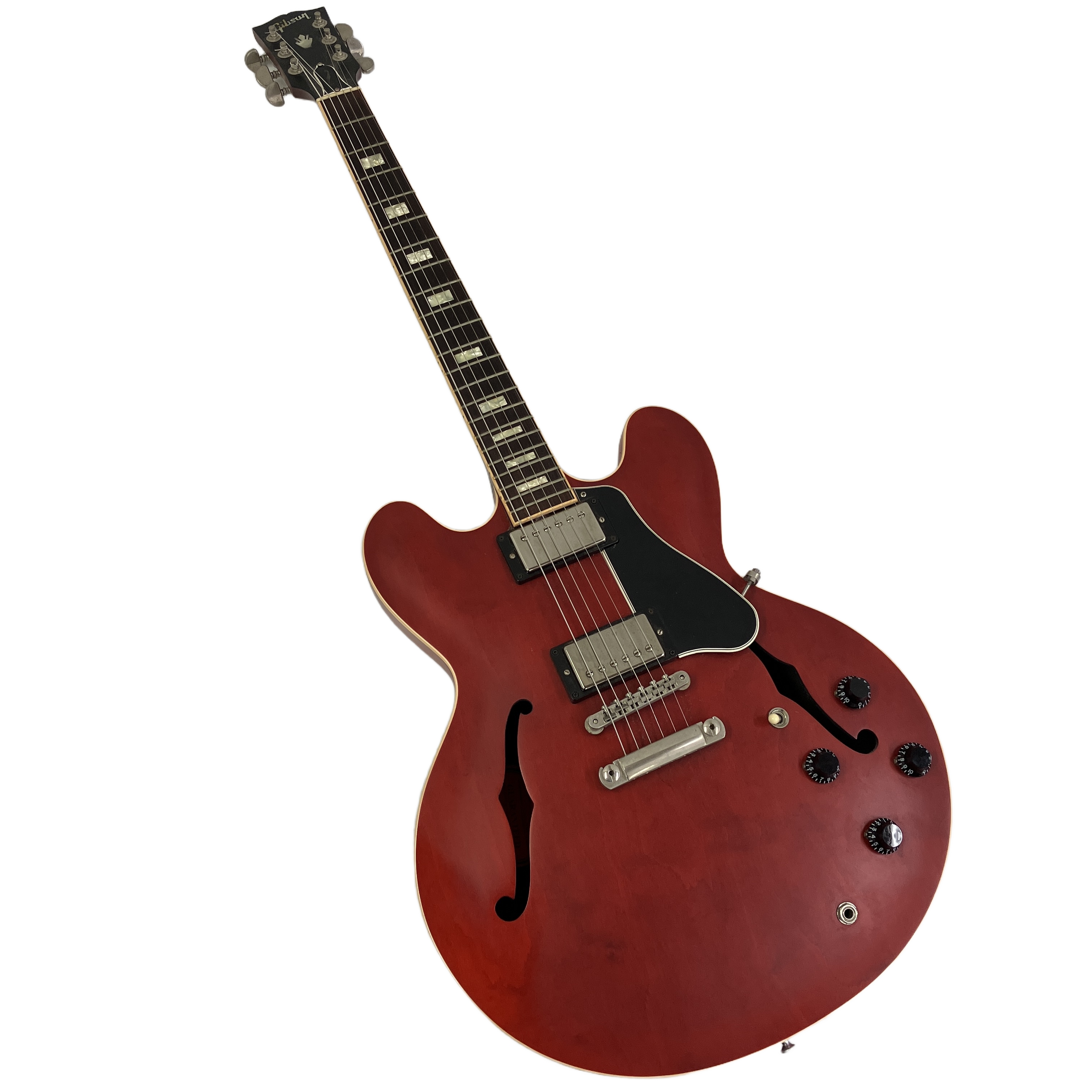 Gibson Memphis ES-335 Satin Faded Cherry (2016年製 / ハードケース付):ジャズからロックまでを一本で支配する、ギブソン・セミアコの絶対的スタンダード。