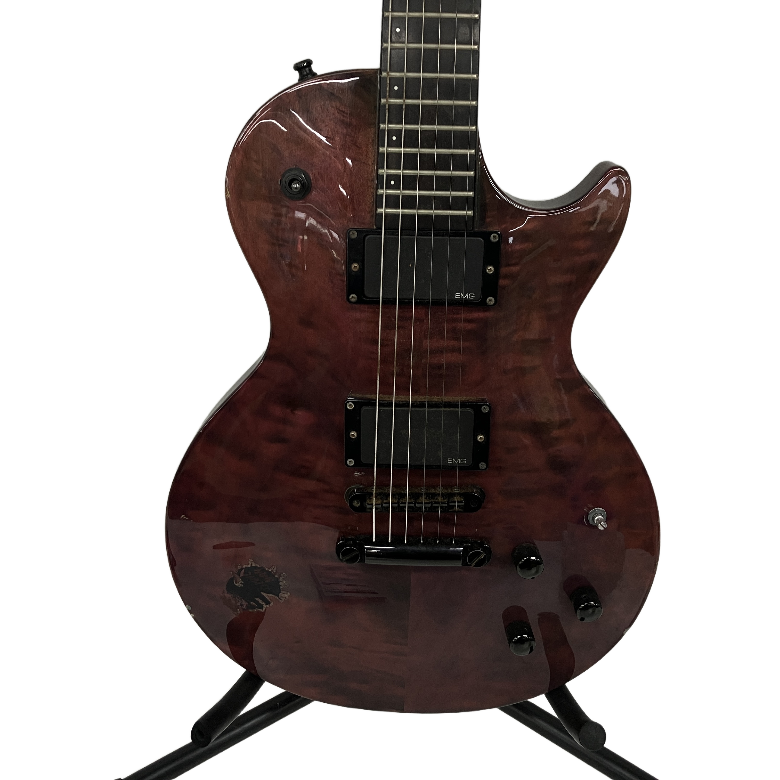 FERNANDES RE-180C (瀧川一郎モデル / レスポールタイプ):圧倒的なオーラを放つCIPHERシグネチャー。復活の時を待つ、至高のレストア・ベース。