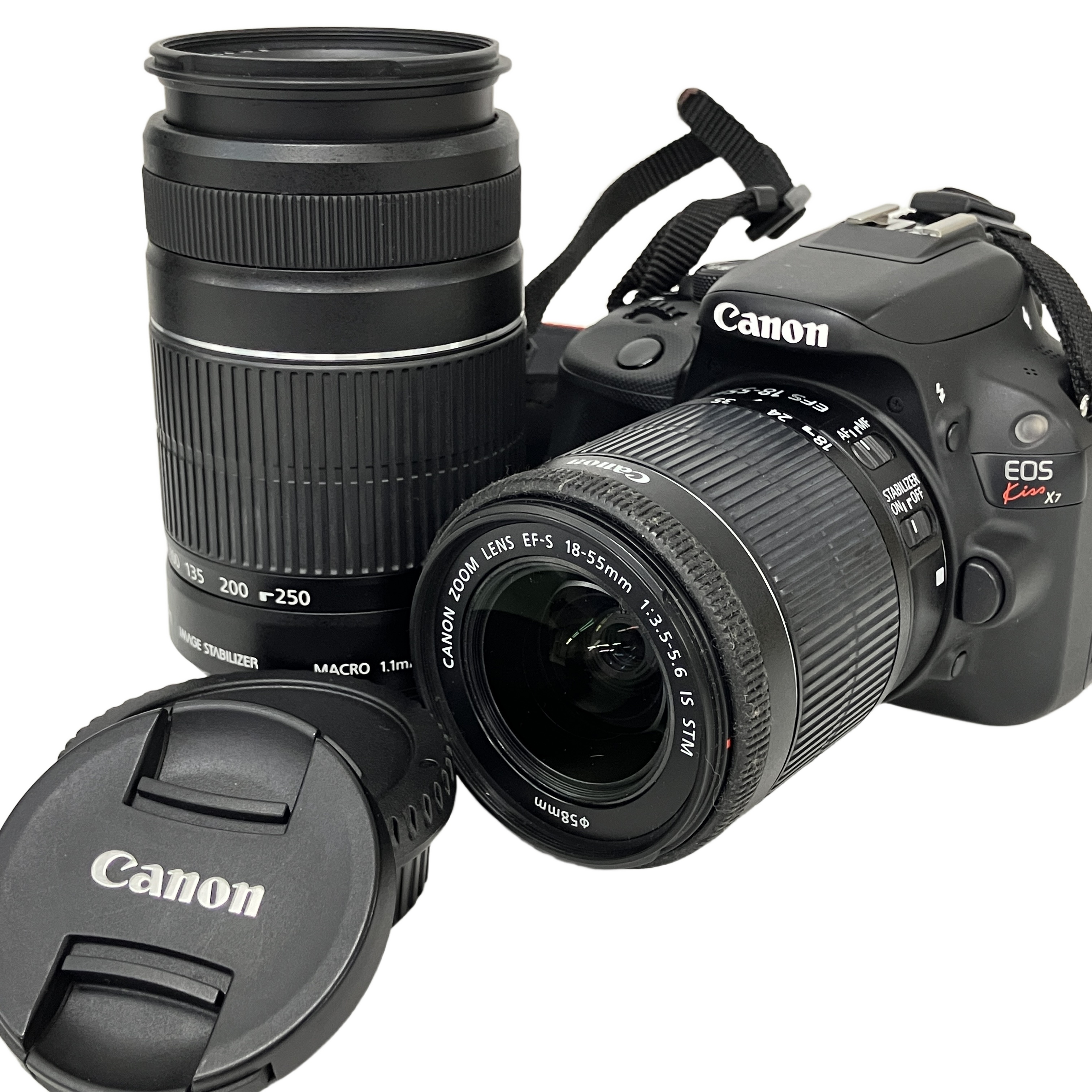CANON EOS Kiss X7 デジタル一眼 18-55mm/55-250mm