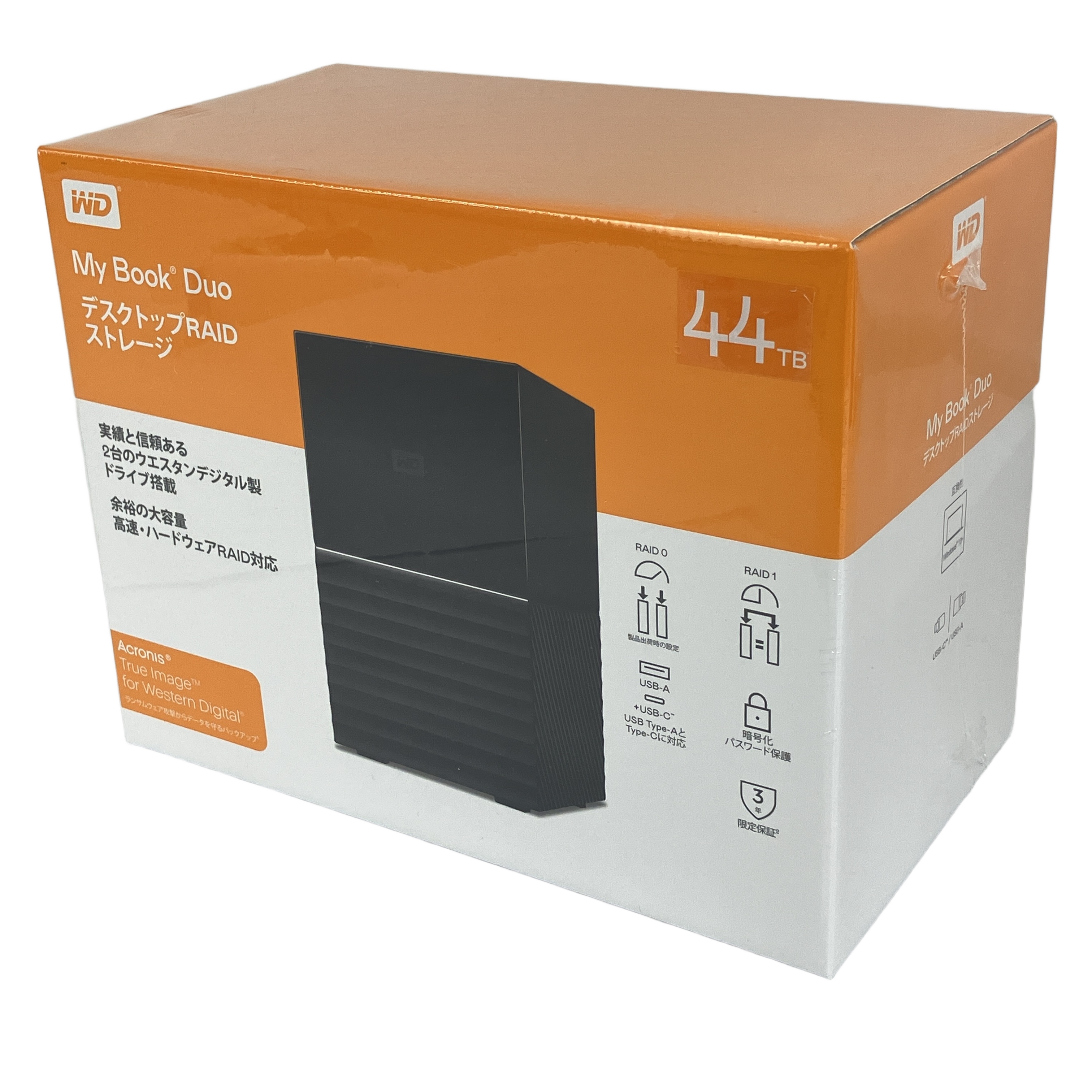 WD My Book Duo WDBFBE0440JBK-JEEX 外付けハードディスク 44TB