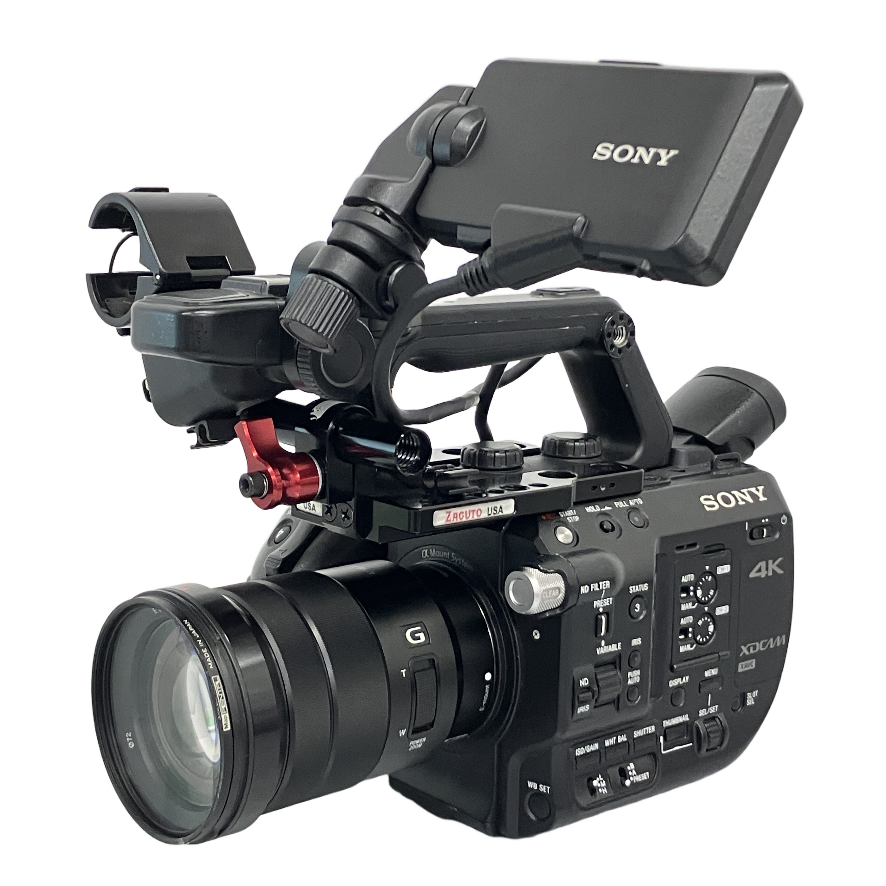 SONY PXW-FS5 SELP18105G レンズキット (2017年製 / アワーメーター 78×10H):スーパー35mmセンサーと電子式可変NDが織りなす圧倒的な機動力。表現者のこだわりに応える本格4Kカムコーダー。