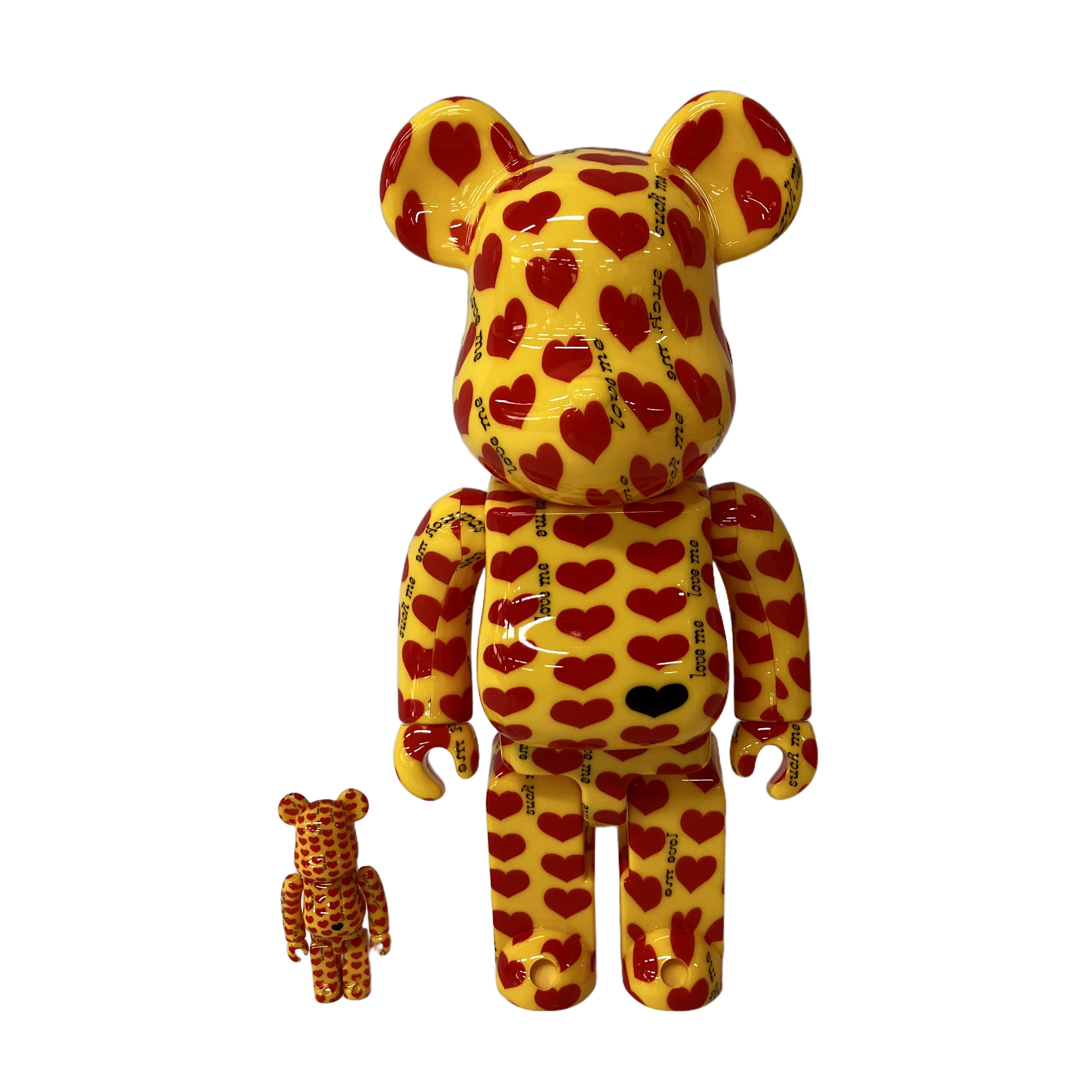 MEDICOM TOY BE@RBRICK Yellow Heart 100% & 400% フィギュア