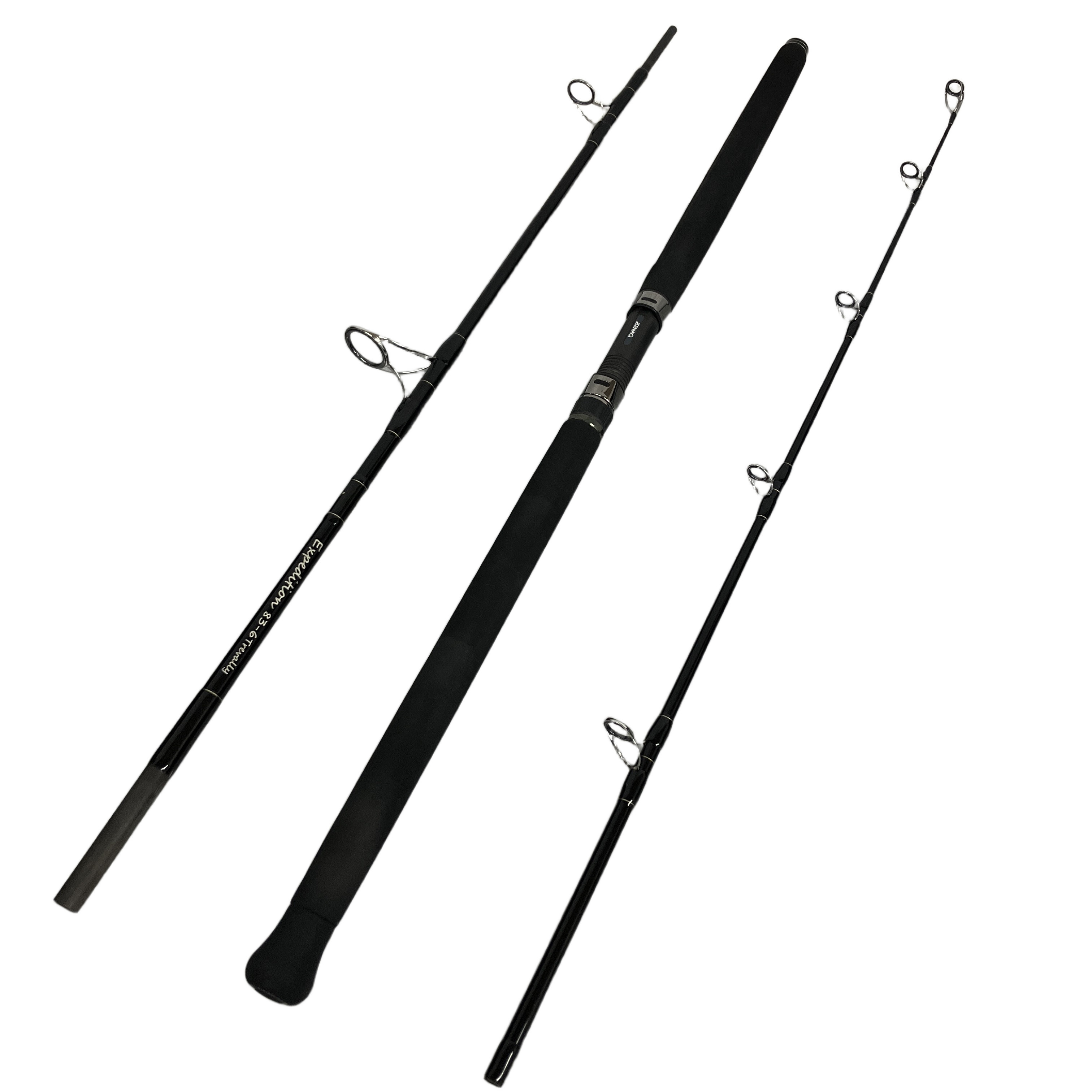 ZENAQ ゼナック エクスペディション EP83-6 トレヴァリー 3ピース スピニング ロッド 釣具 フィッシング 中古 良好