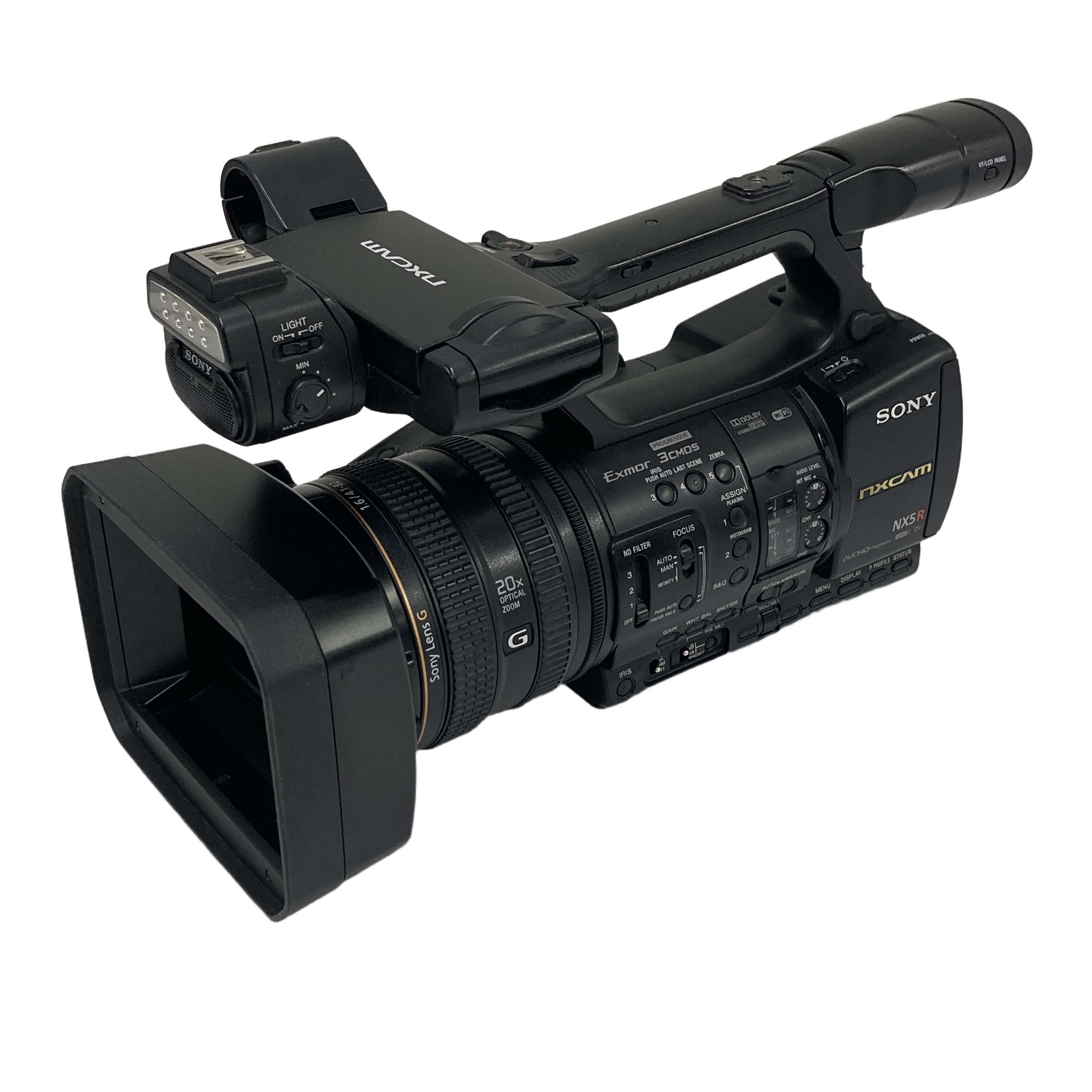 SONY HXR-NX5R (業務用ハンディカム / 2016年製):総使用時間わずか480hの良品。3CMOS & 3G-SDI搭載、報道から配信までマルチにこなす絶対的信頼性。