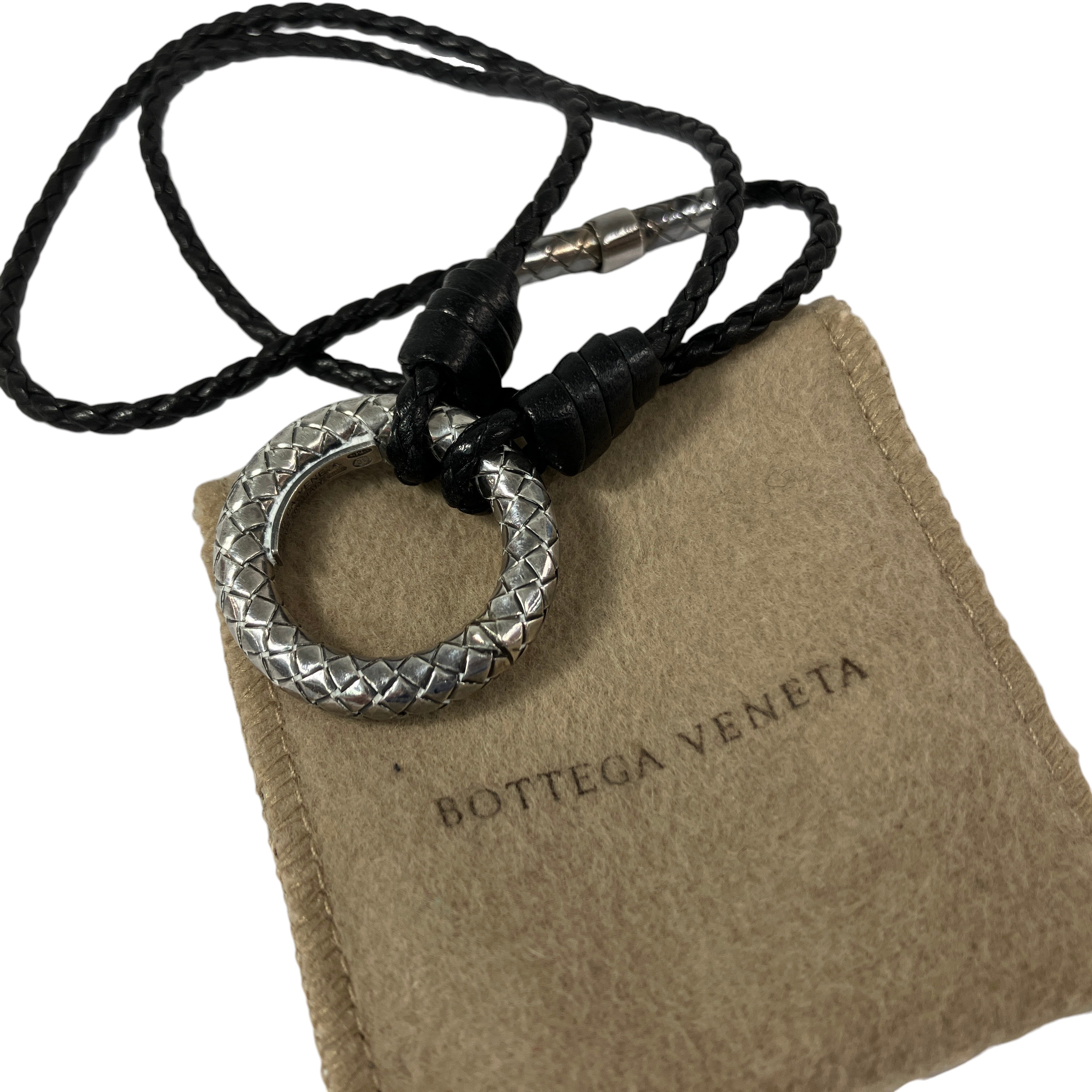 BOTTEGA VENETA イントレチャート リングトップ ネックレス 925