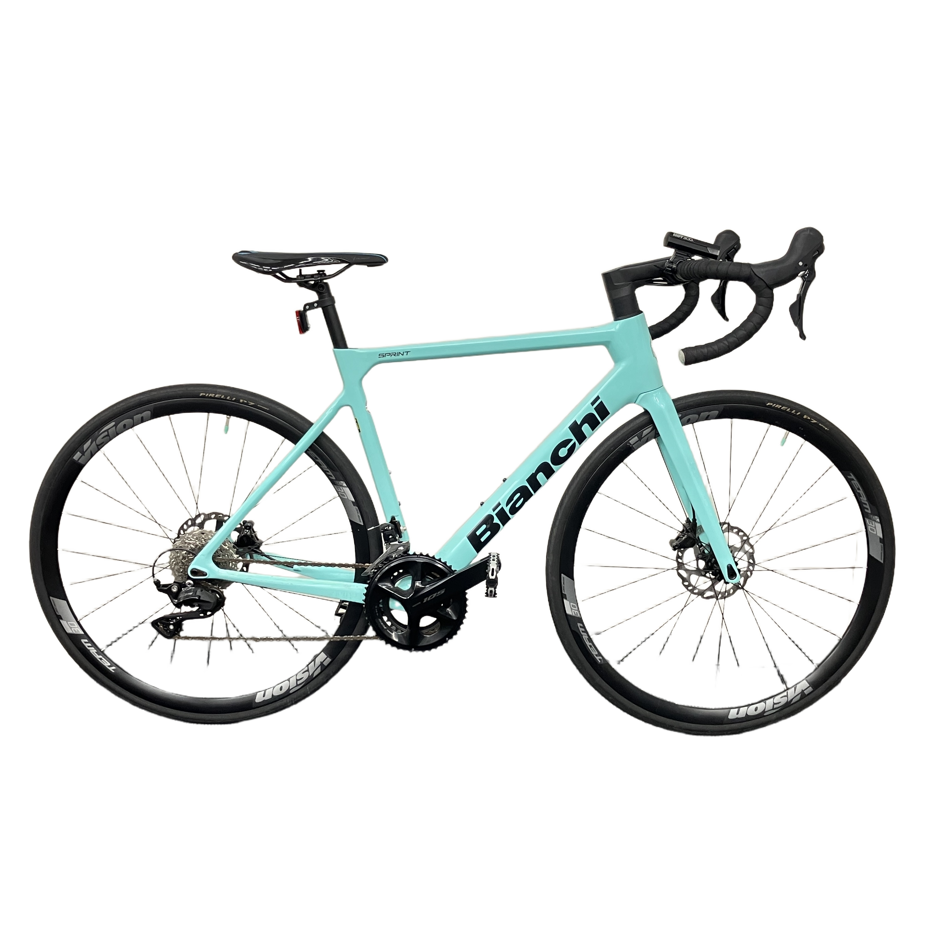 ★BIANCHI SPRINT DISC 105 55サイズ カーボン 2024年購入品 12速仕様! ワイヤー内装に進化した極上の一台★