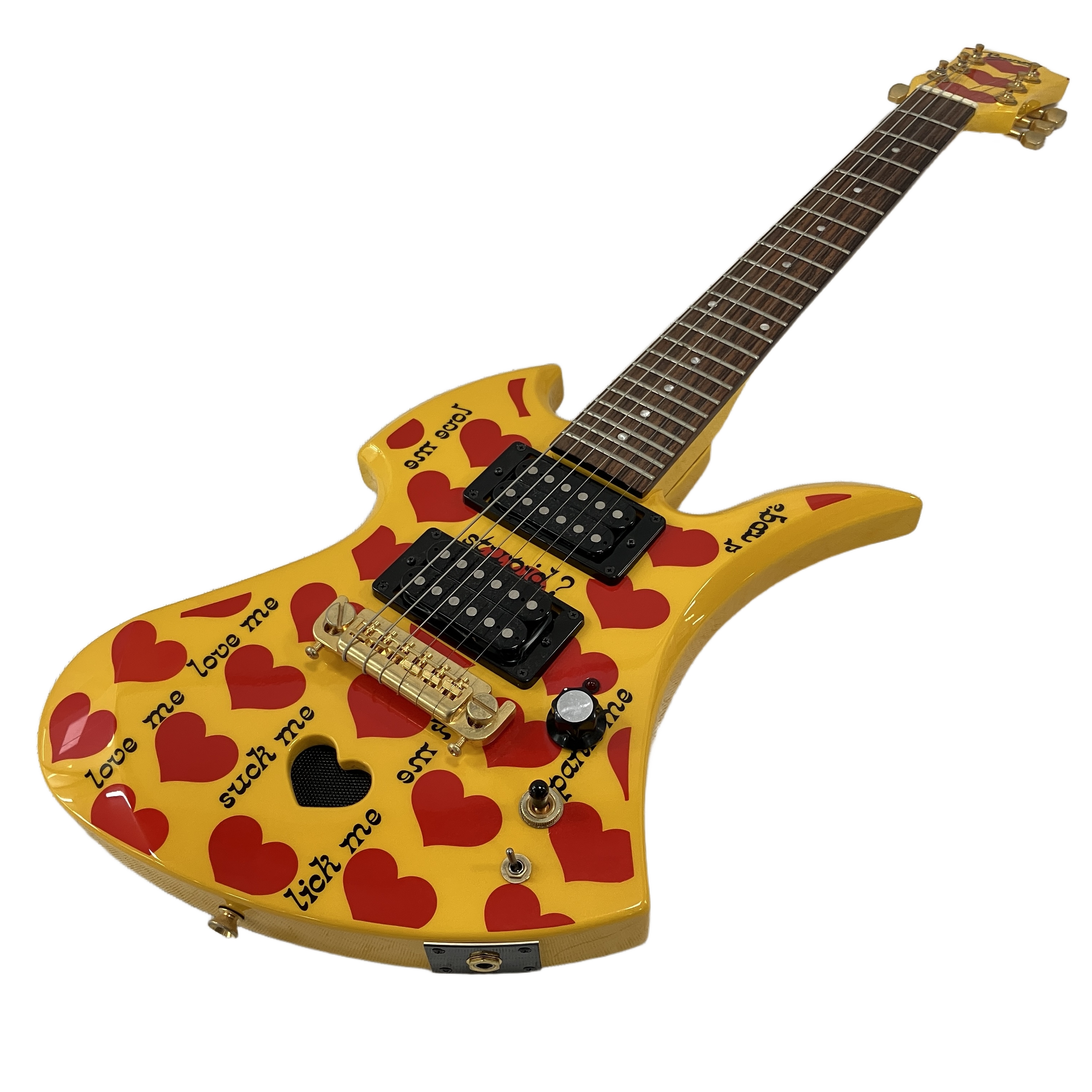 BURNY Yellow Heart Jr. ミニ エレキギター