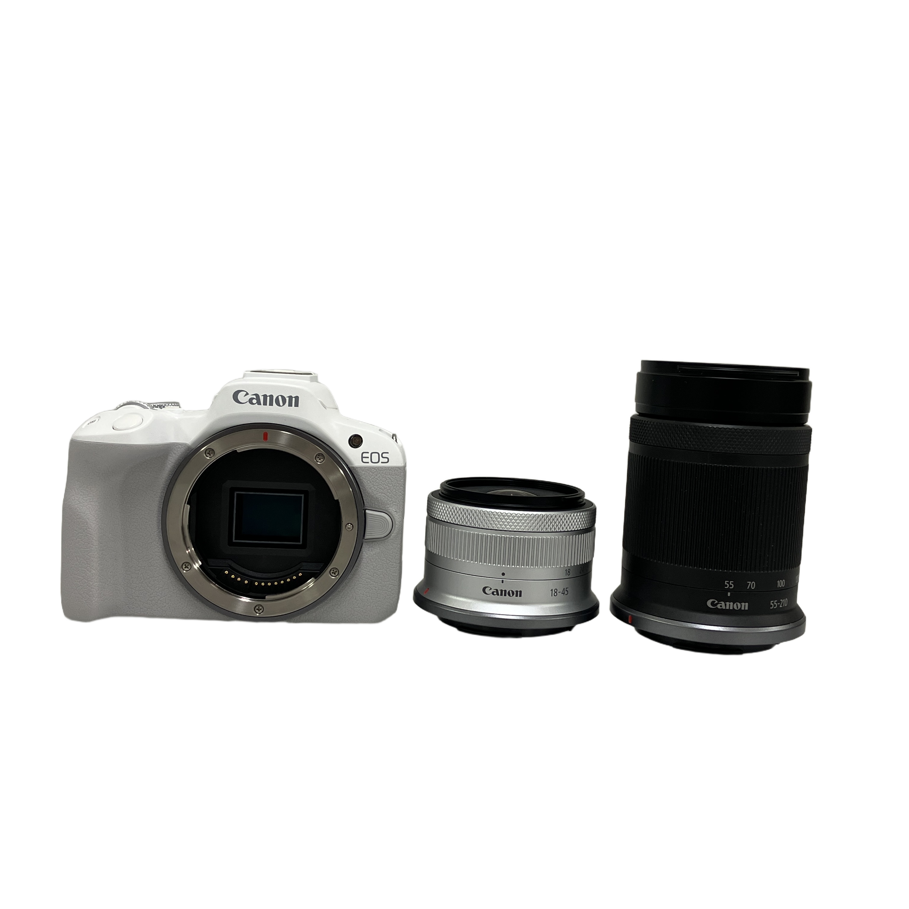 ★Canon EOS R50 ダブルズームキット(RF-S18-45mm / RF-S55-210mm) 軽さに驚き、キレイに感動 手軽に始める本格一眼★
