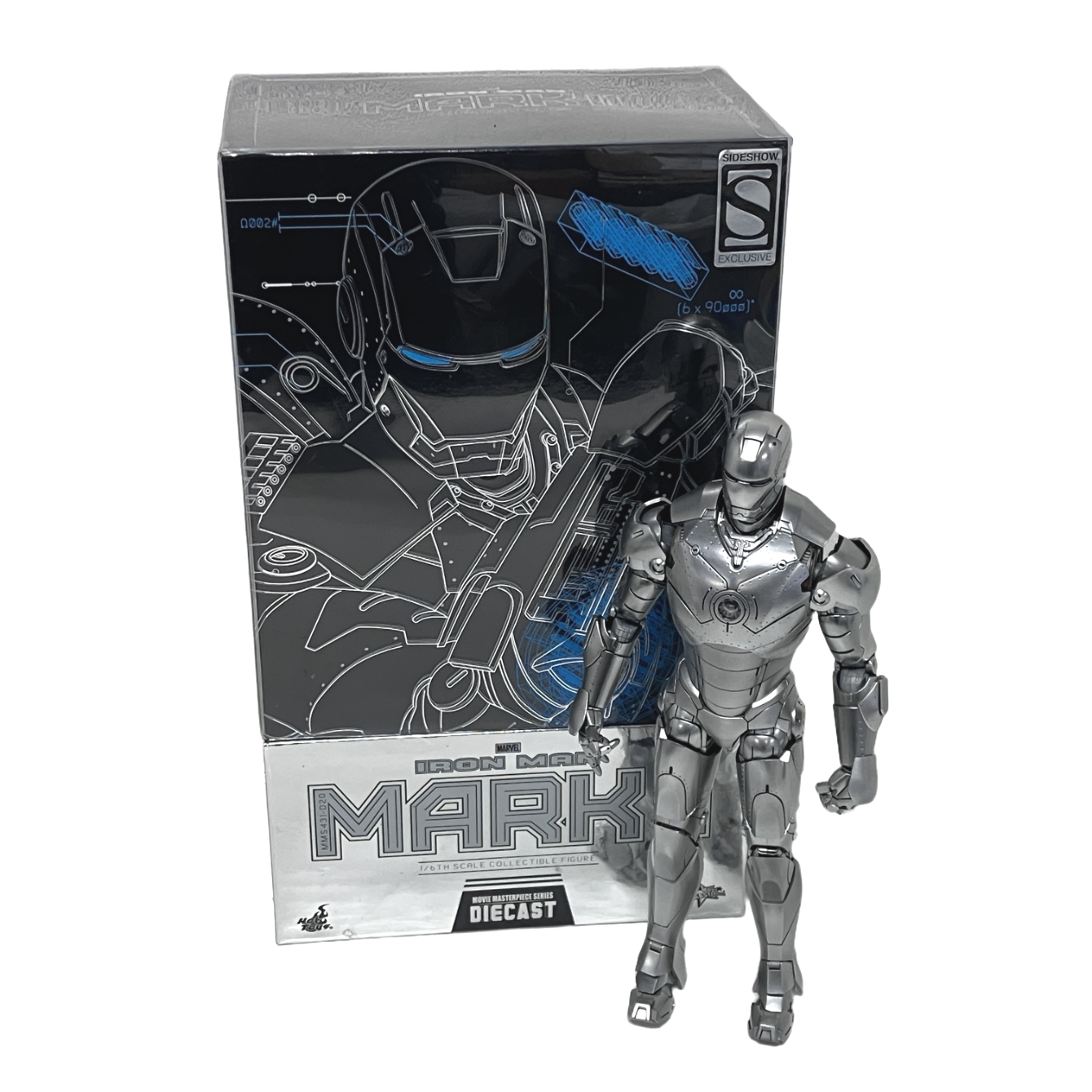HOT TOYS MMS431-D20 ムービー・マスターピース ダイキャスト 1/6 IRON MAN MARK II 中古