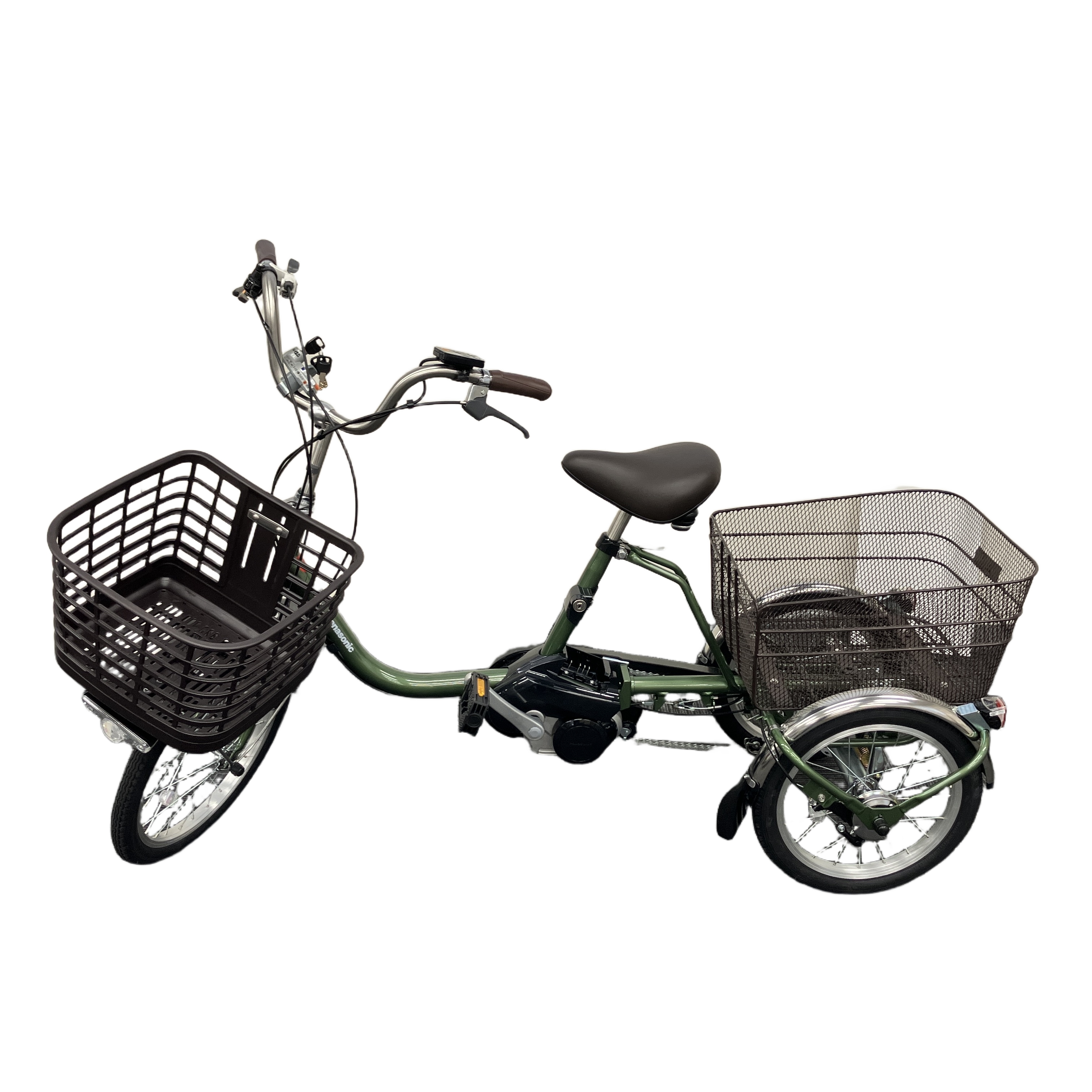 ★パナソニック ビビライフ BE-FU833G 美品中古 安定走行の電動三輪車★
