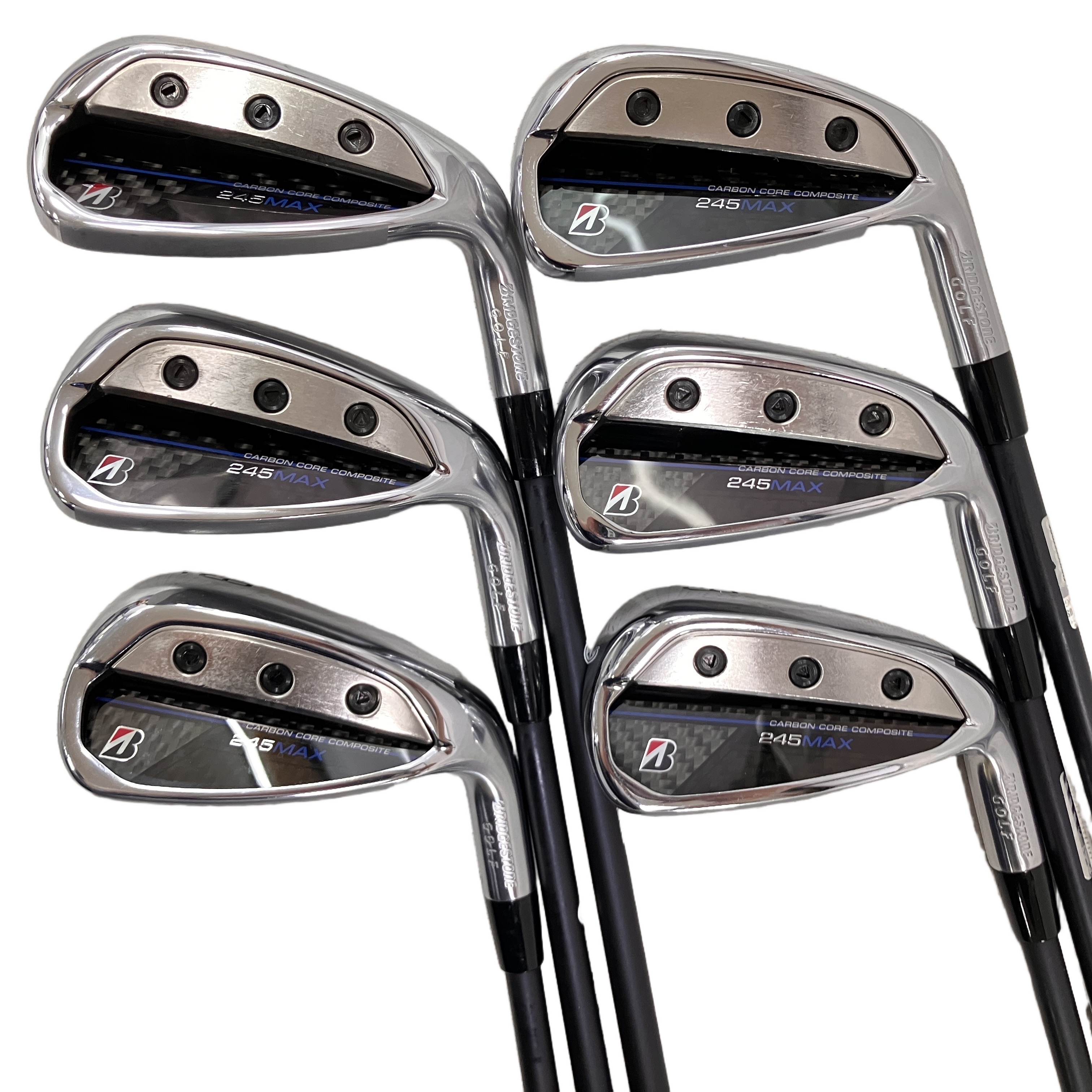 BRIDGESTONE 245 MAX VANQUISH BS50i フレックスR アイアン 6-9.P1.P2 6本セット ゴルフ スポーツ 中古 良好