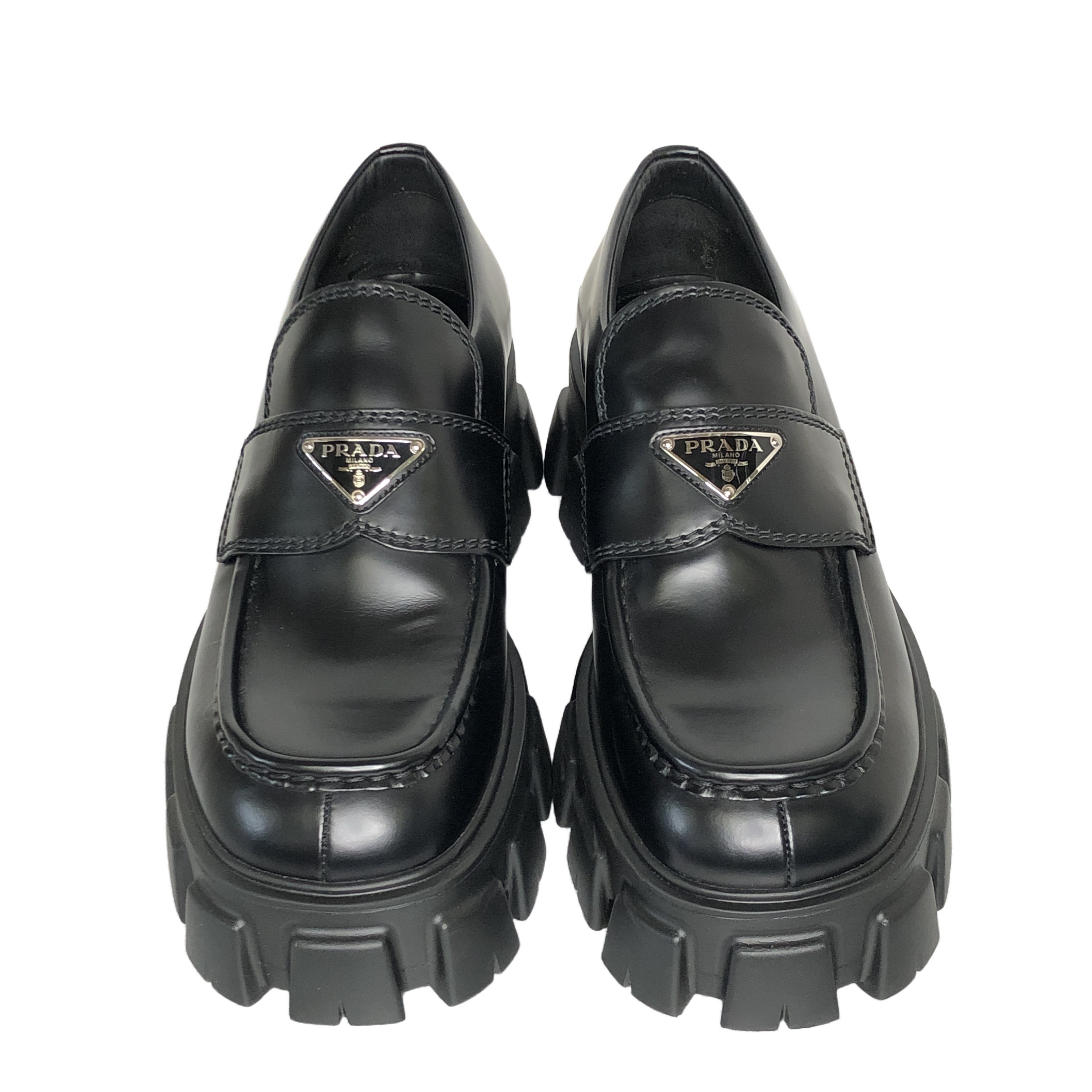 PRADA 2DE129 モノリス レザーシューズ