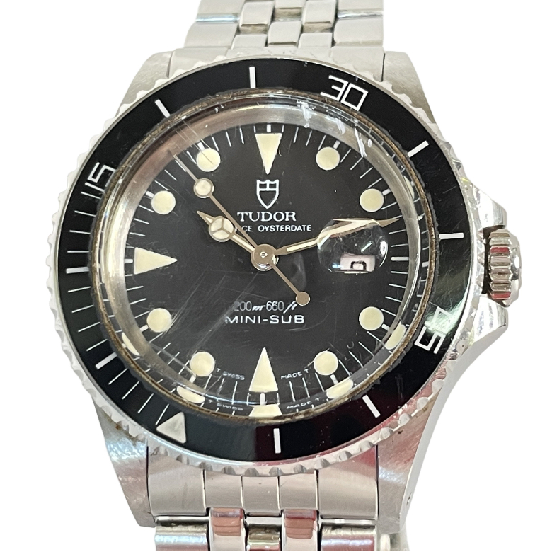 見込み120%掛率 TUDOR チュードル プリンスデイト ミニサブ 94400 時計 ※風防汚れ、傷あり