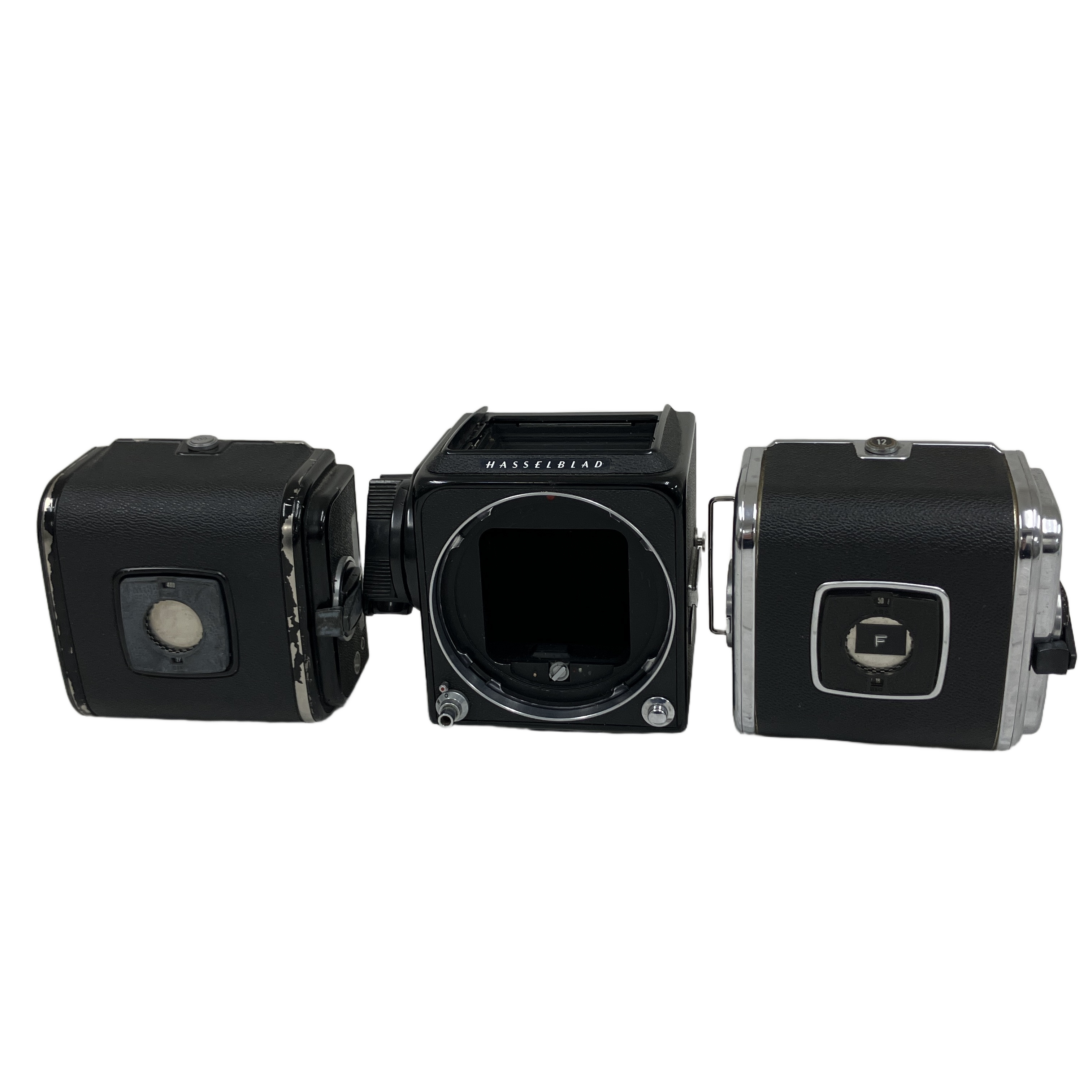 Hasselblad 500C/M 500 C M ★ 中判カメラ ボディ ハッセルブラッド A12 マガジン 2個 セット 中古