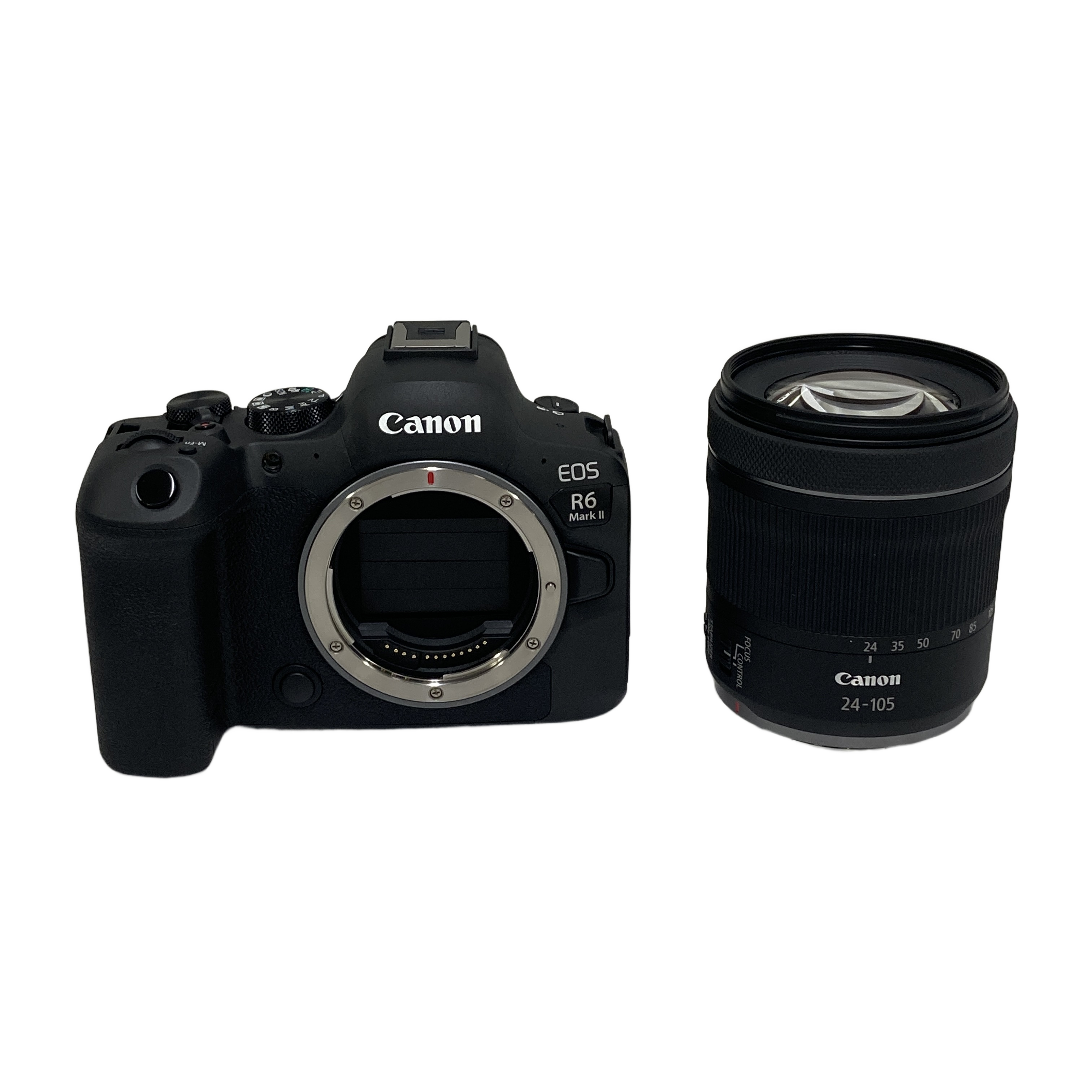 Canon EOS R6 Mark II RF24-105mm F4-7.1 IS STM レンズキット：卓越した約2420万画素フルサイズセンサーと、最大40コマ/秒の異次元スピード。日常からプロフェッショナルな現場までを1本で網羅する、極上ハイブリッド・システム。