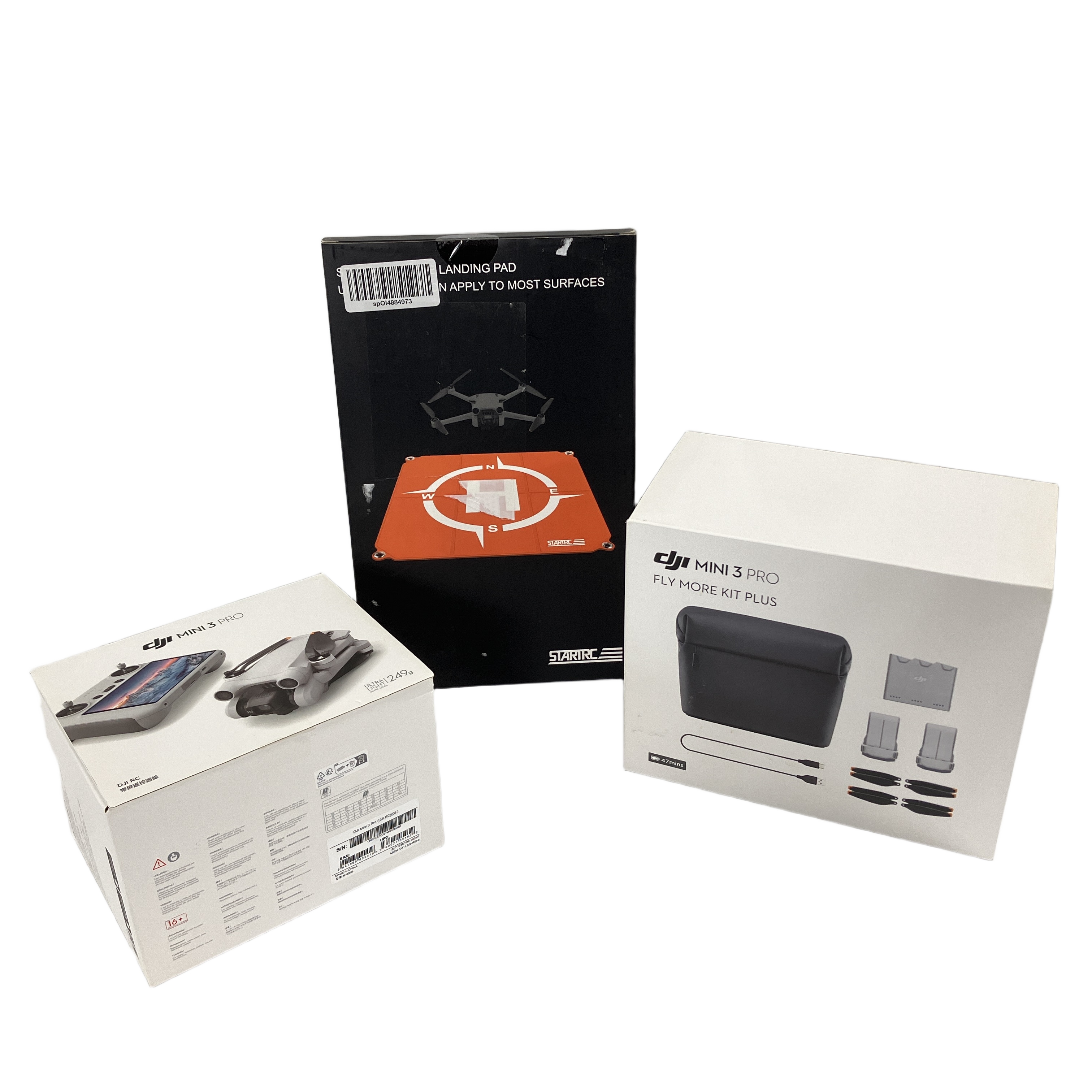 DJI Mini 3 Pro 画面付リモコン バッテリー3本+パッド !