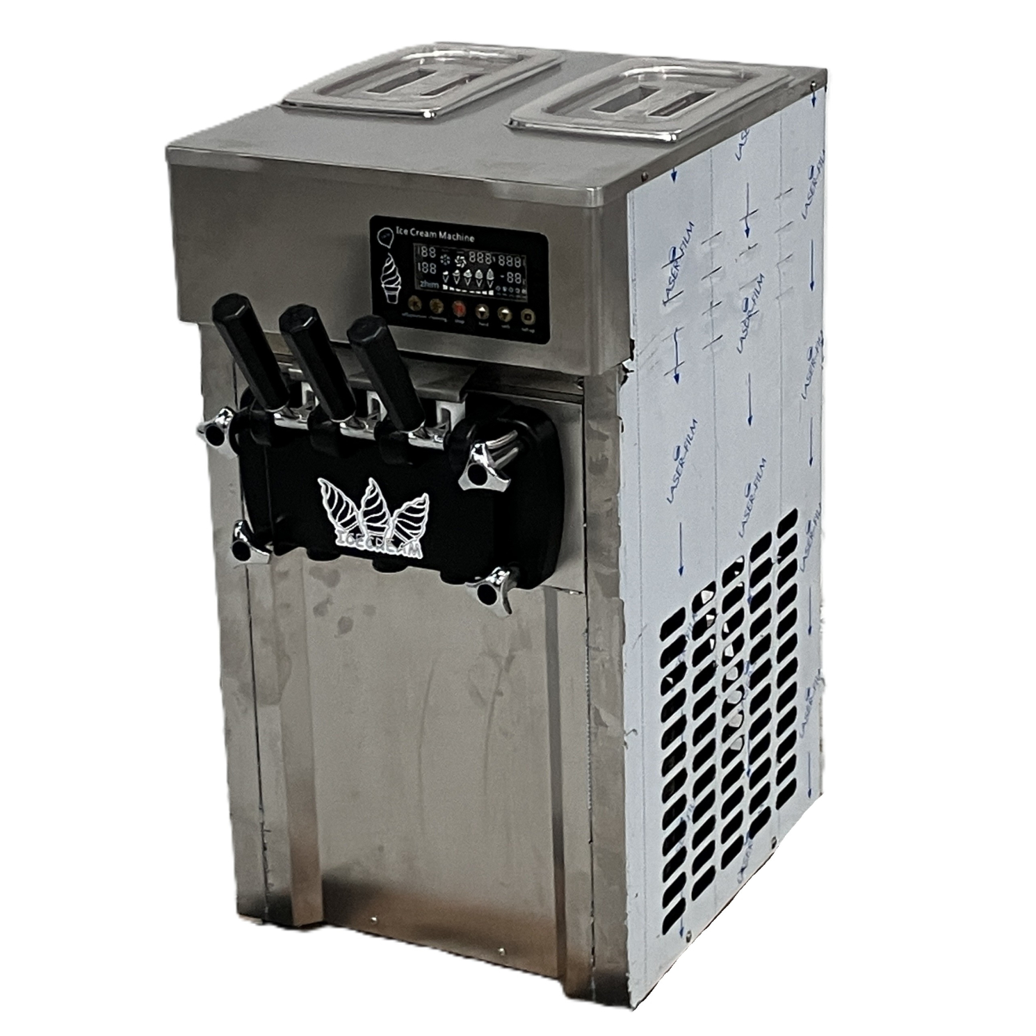 NVCAYLI ZM-A168 ソフトクリームマシーン 110V/60Hz 1200W 業務用 3口 アイスクリーム 中古