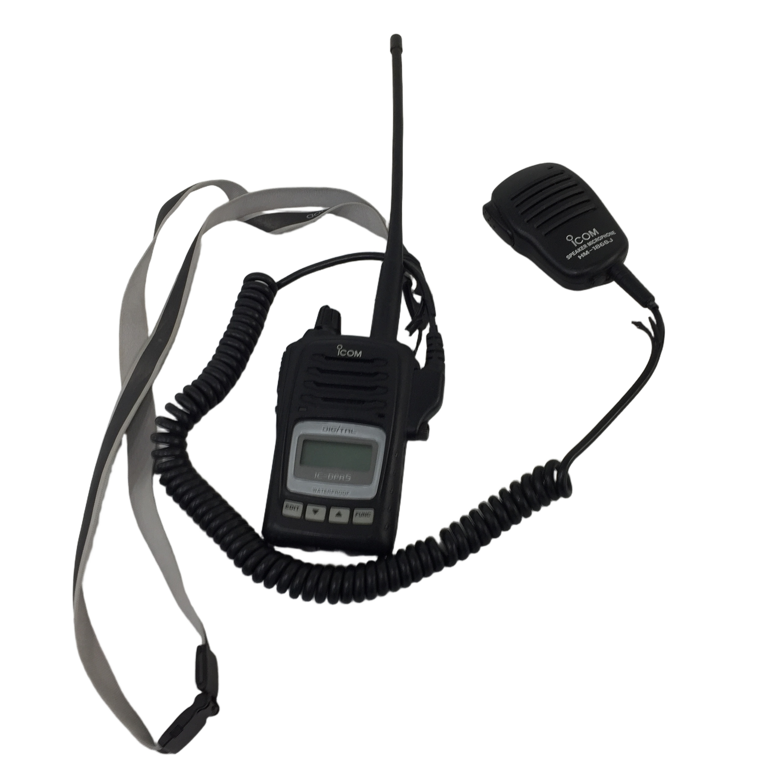 icom IC-DPR5 インカム HM-183SJ マイク付 簡易無線機 アイコム 中古