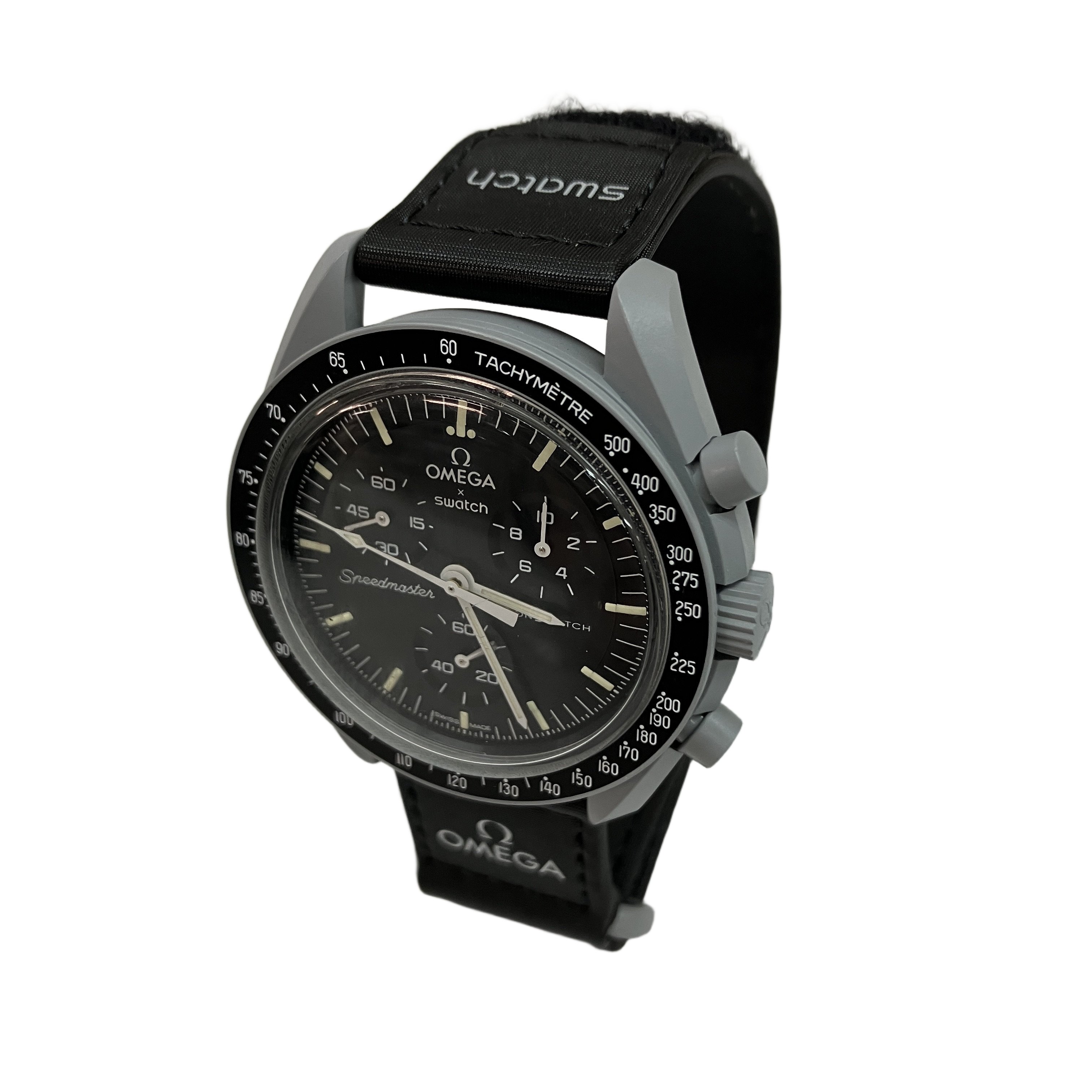 スウォッチ×オメガ ミッショントゥザムーン SO33M100 ムーンウォッチ クォーツ 腕時計 Swatch × Omega MISSION TO THE MOON 中古