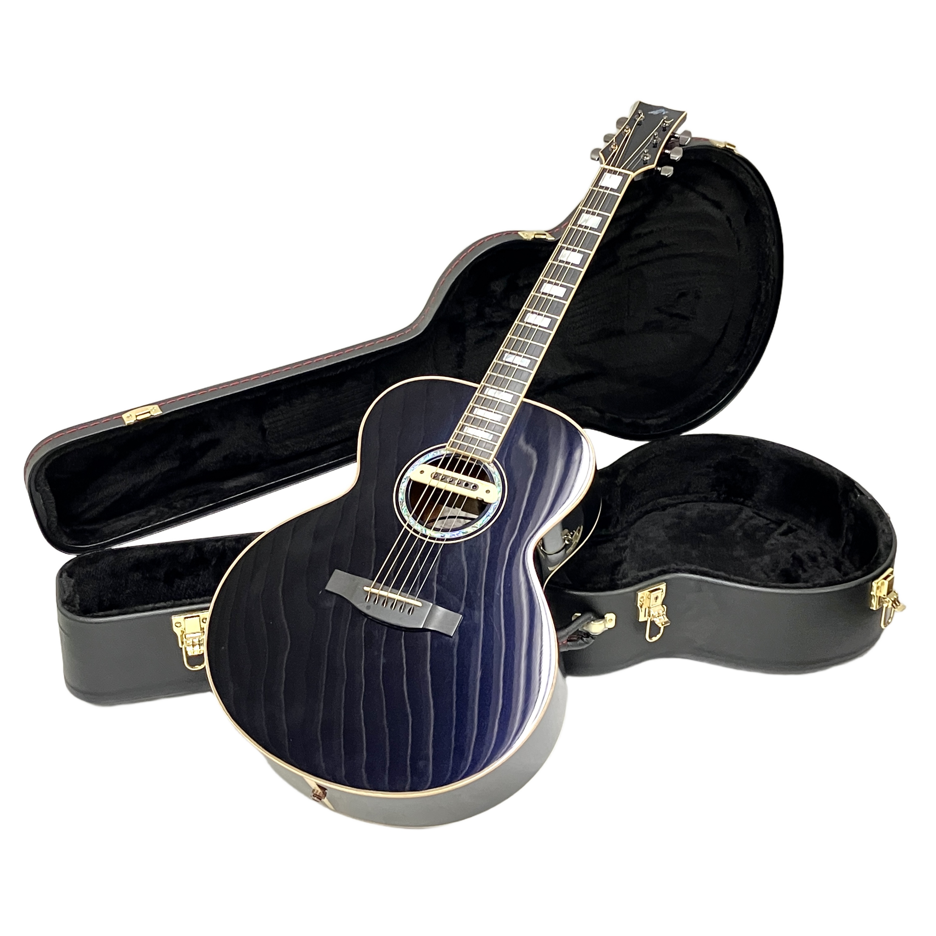 MORRIS J-18 MO ハンドプレミア LR Baggs PU交換済 藤村政明 エレアコ アコースティックギター ミッドナイトオーシャン