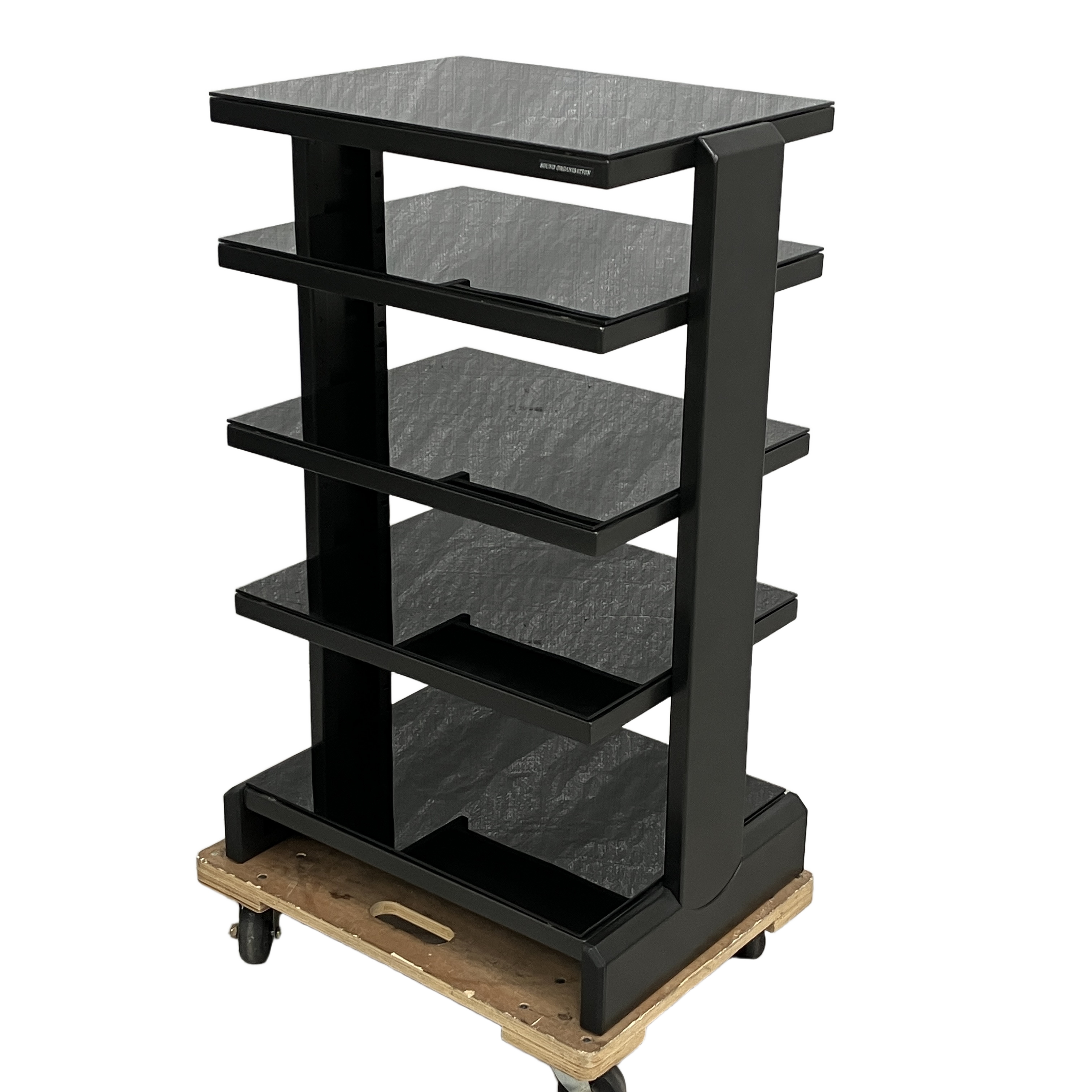 Sound Organization ガラス製 5段 オーディオラック 音響 中古
