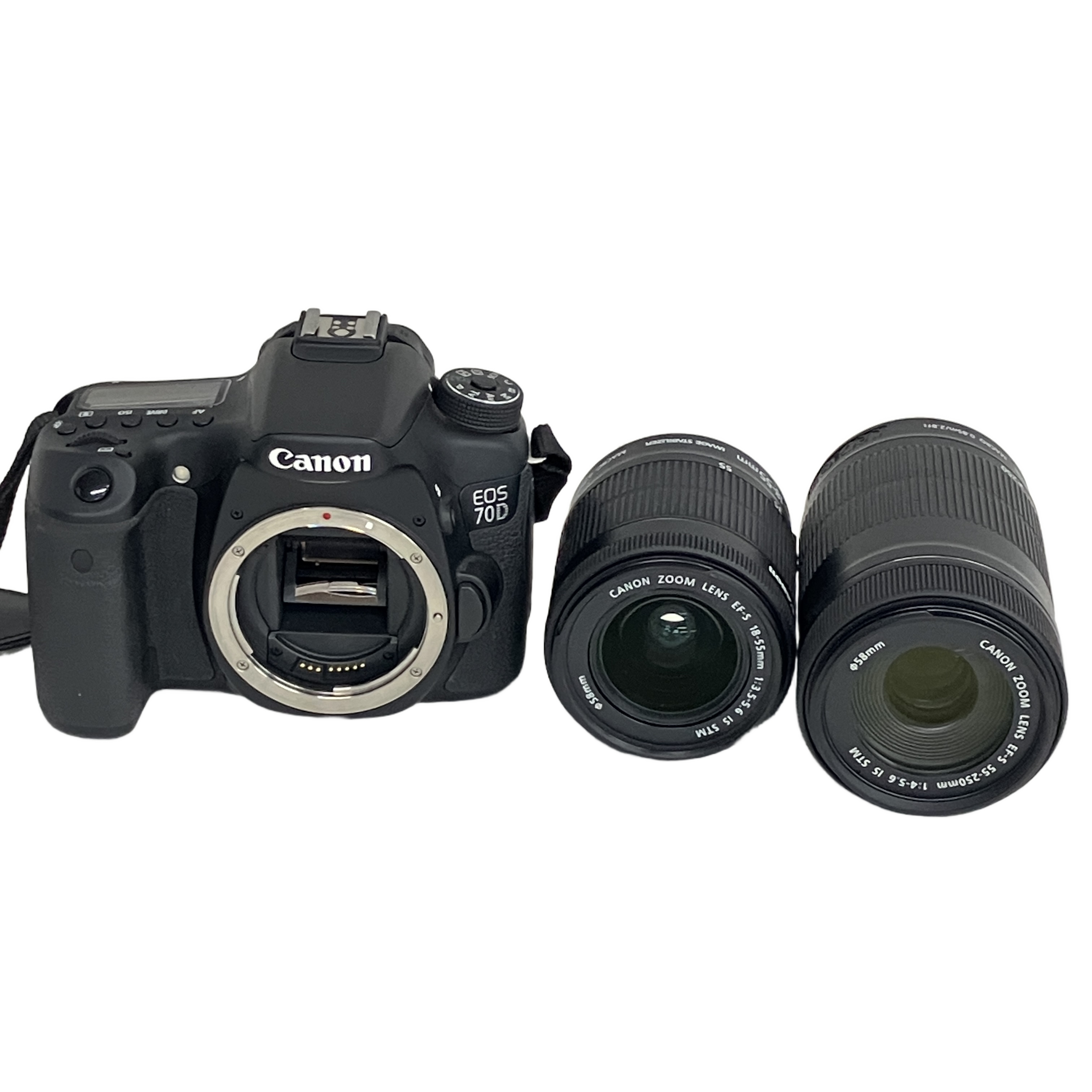 CANON EOS 70D デジタル一眼レフカメラ 18-55mm 55-250mm