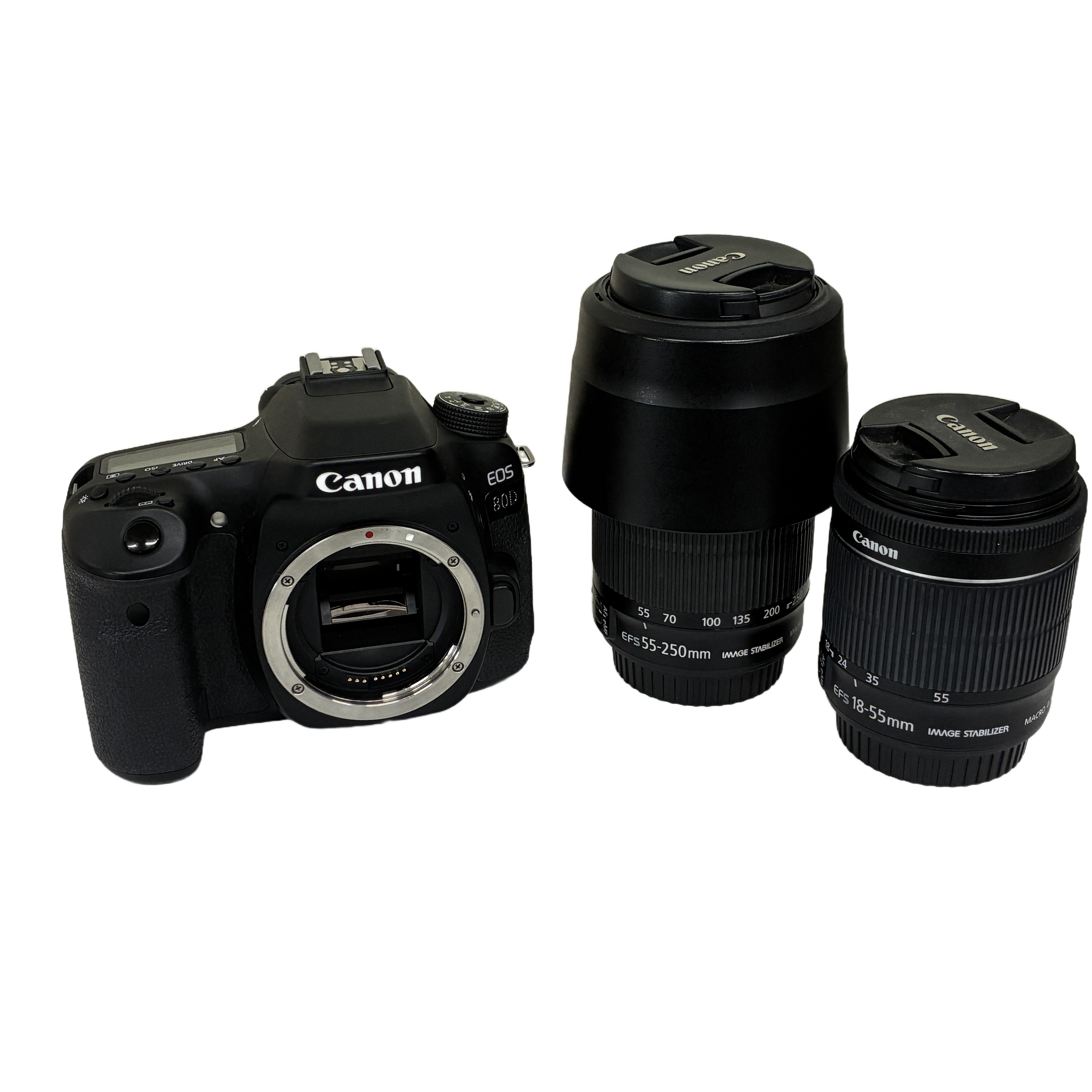 CANON EOS 80D デジタル一眼レフカメラ 18-55mm/55-250mm